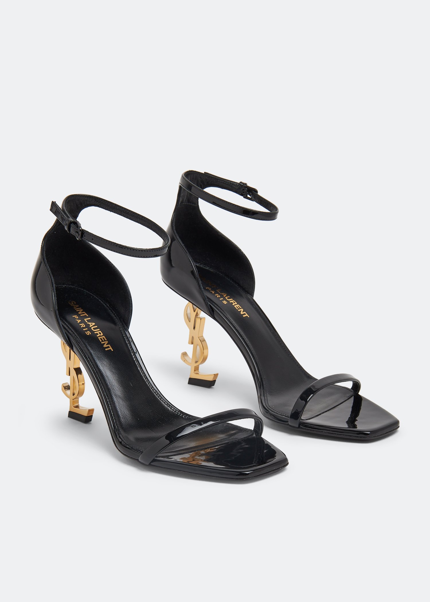 

Opyum patent leather sandals, Black