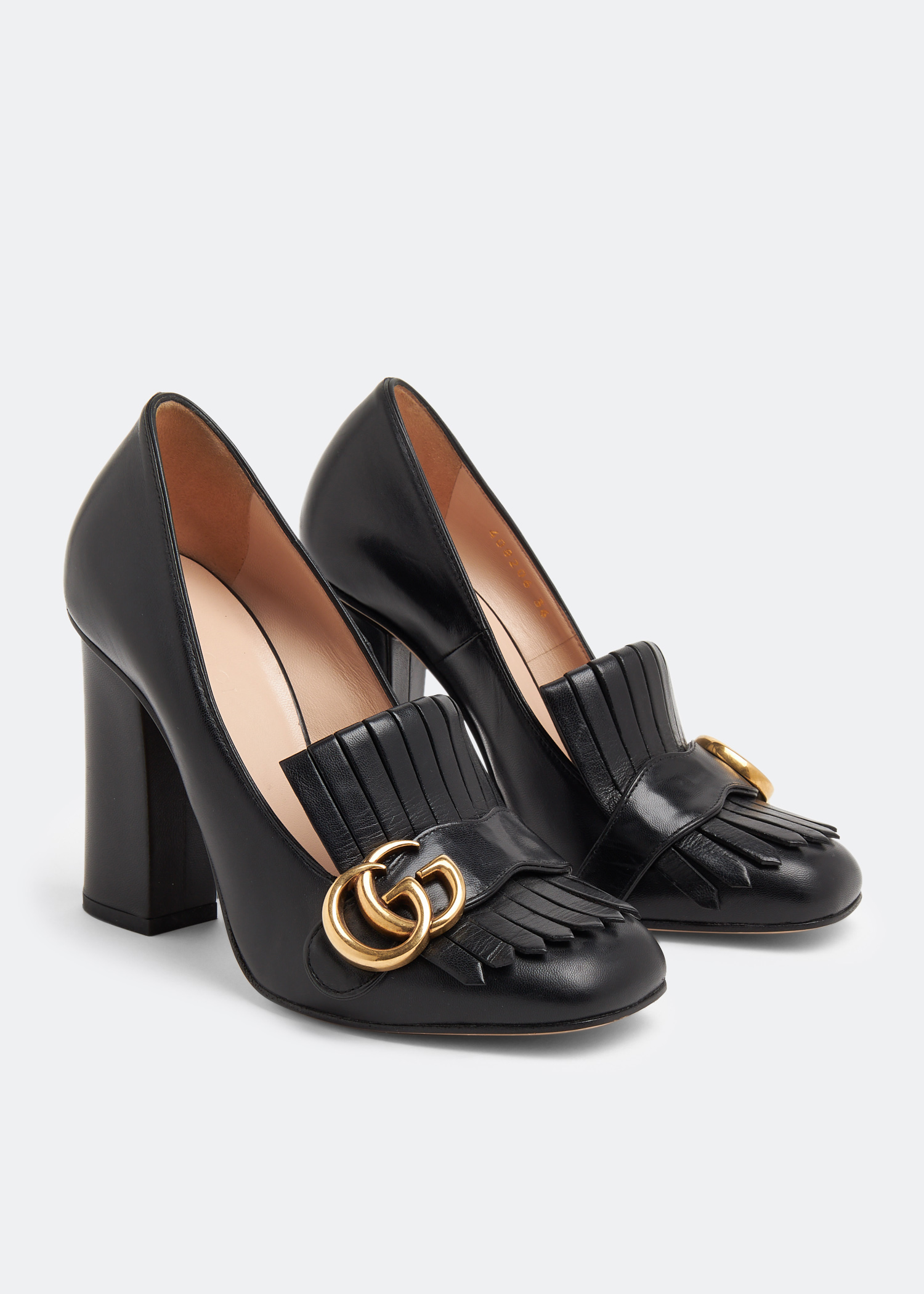 

GG Marmont Fringe pumps, Black