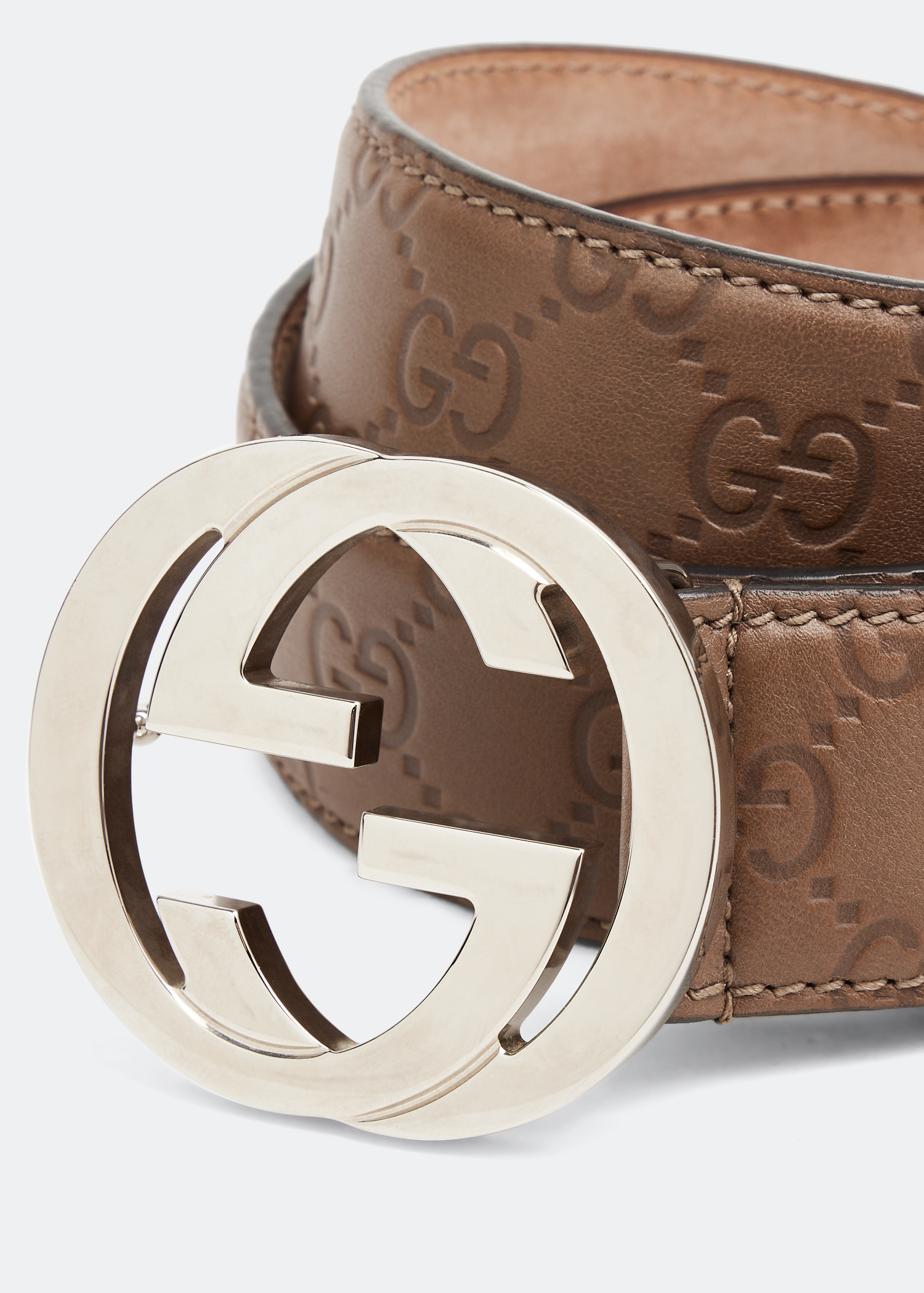 

Interlocking G belt, Brown