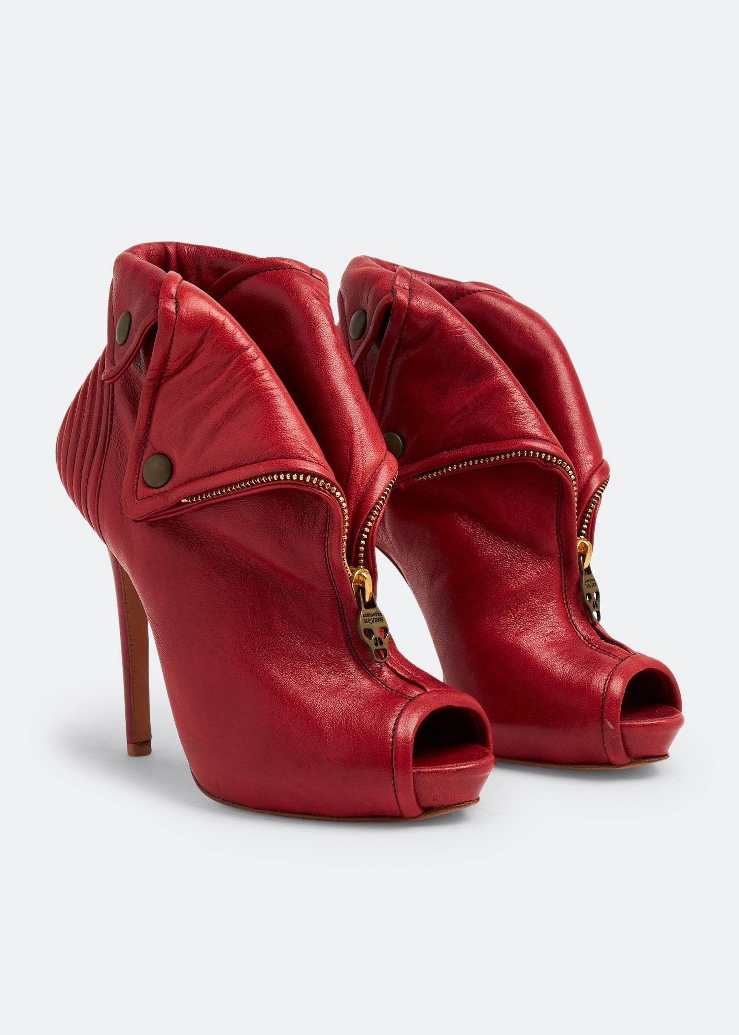 Alexander mcqueen skull boots best sale