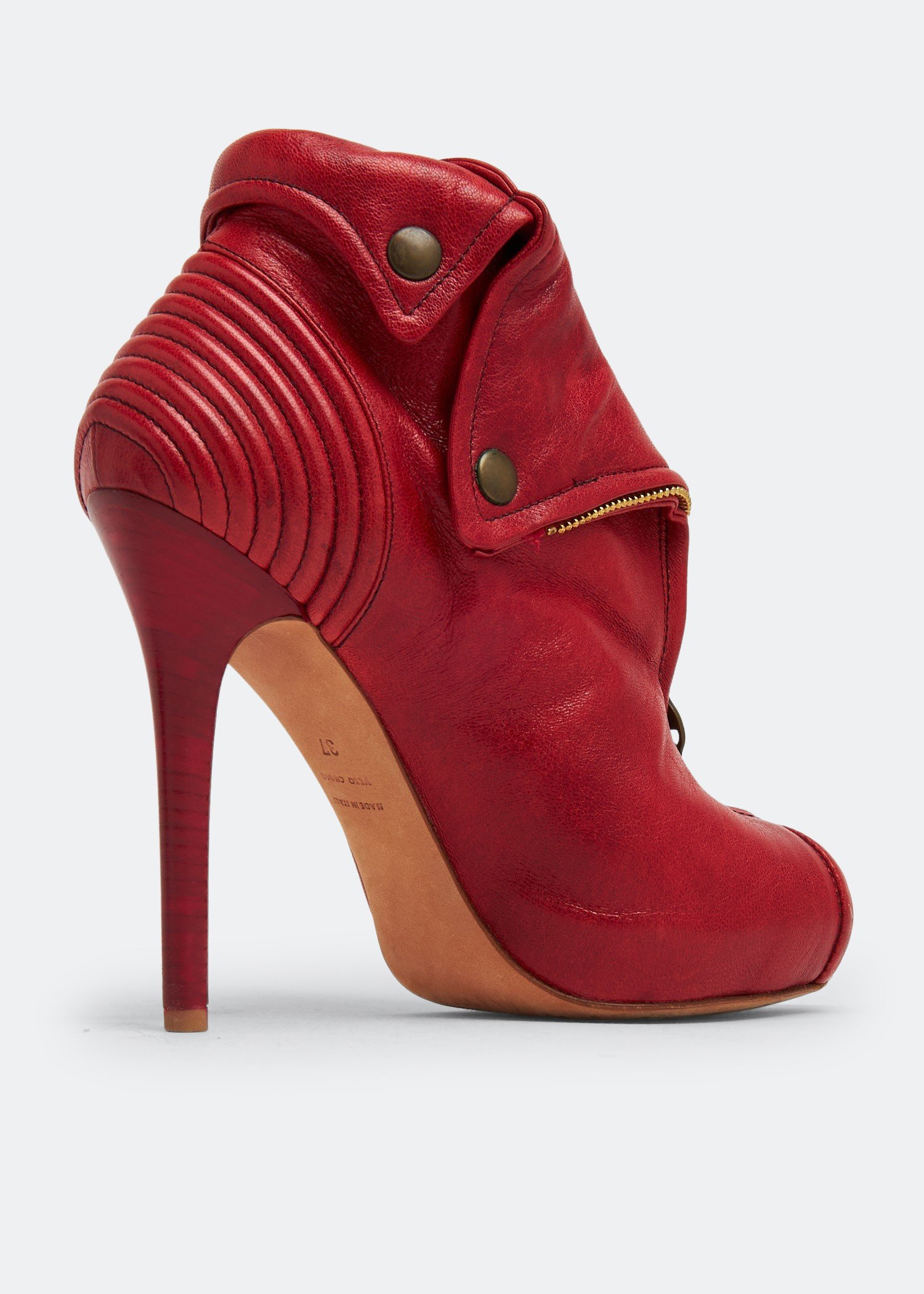 Alexander mcqueen red on sale boots