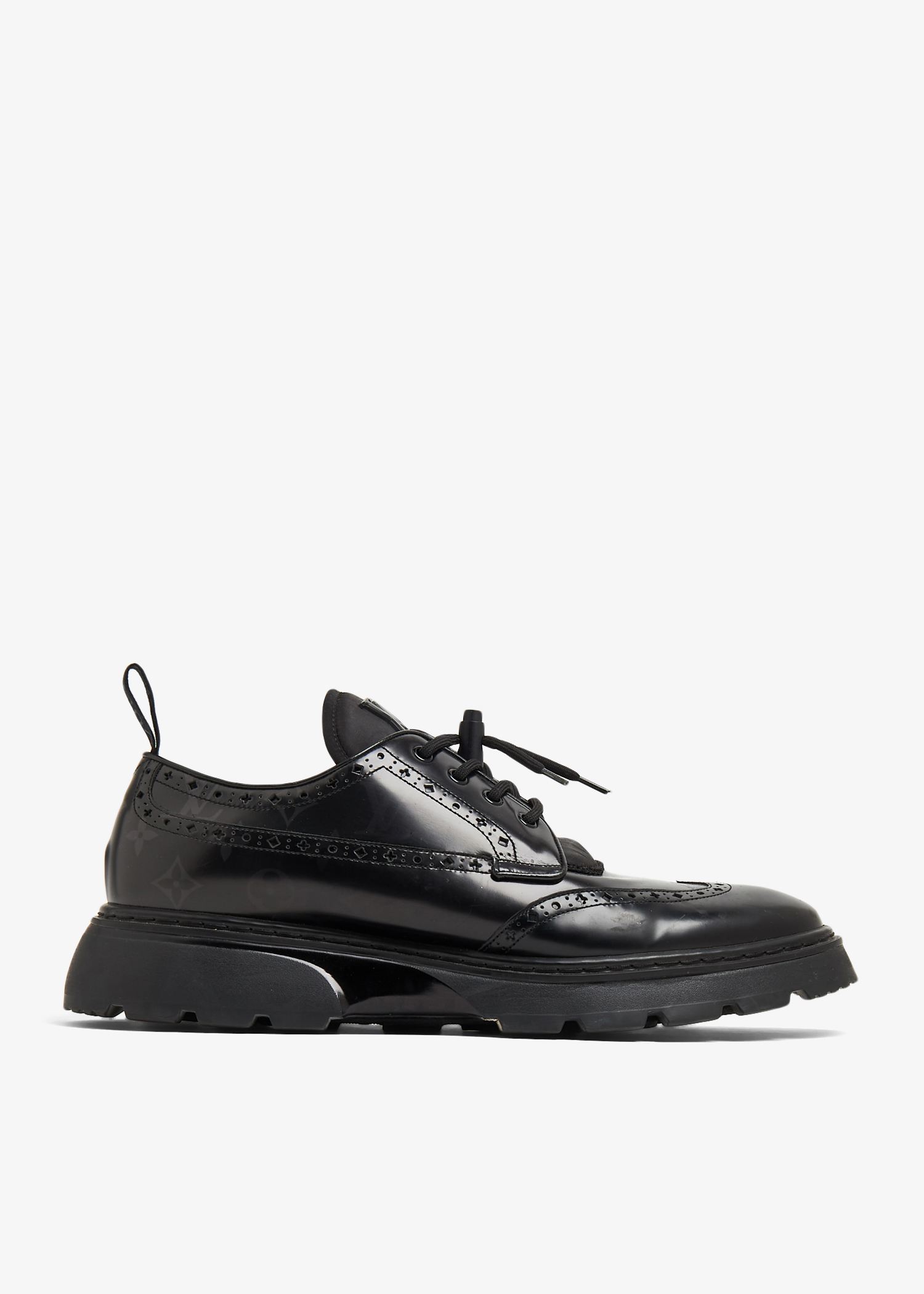 Louis Vuitton Pre-Loved LV Minister derby shoes for Men - Black in KSA