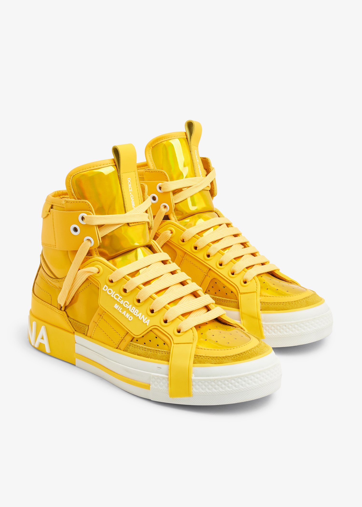 Dolce and gabbana hot sale yellow sneakers