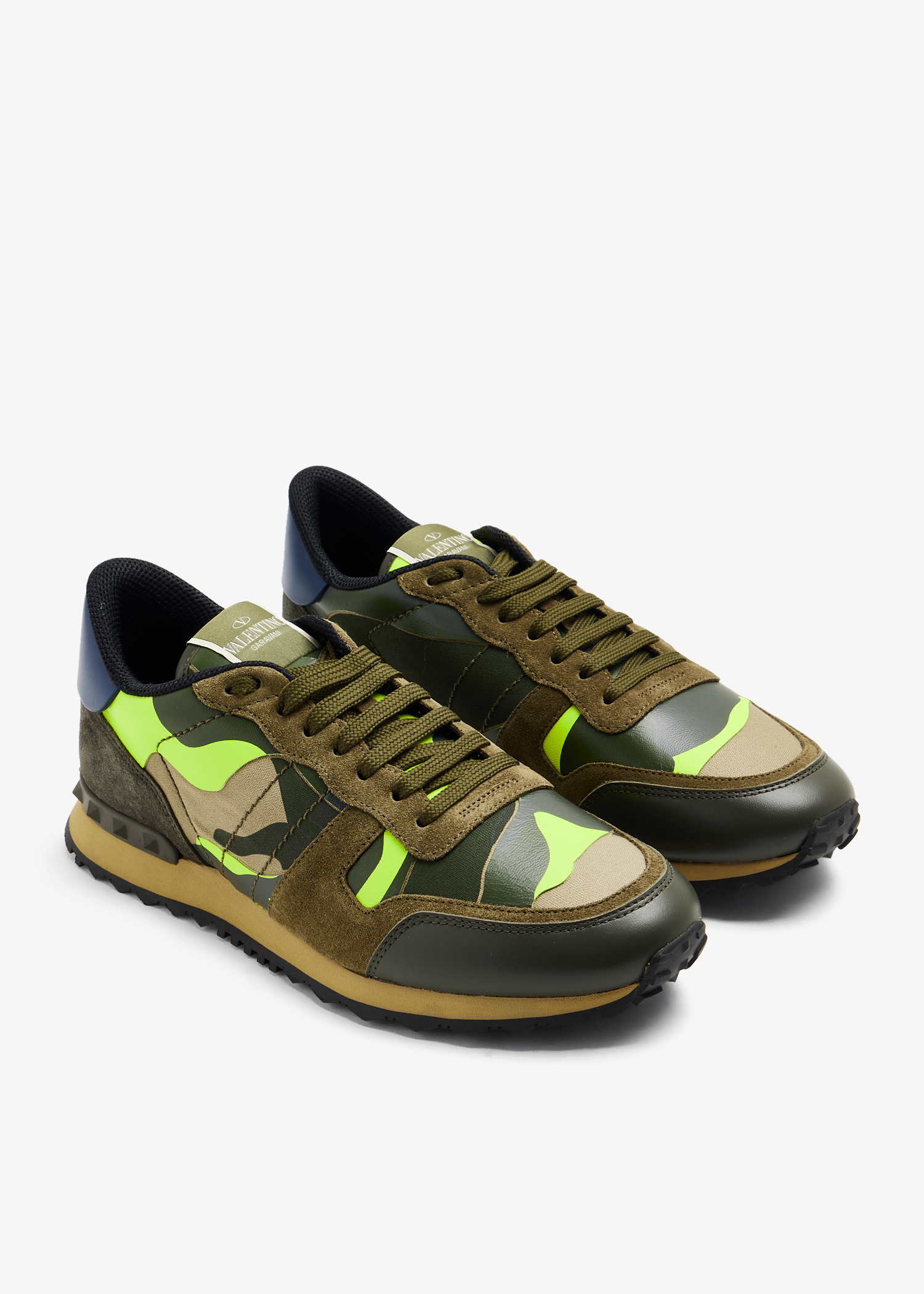 

Camouflage Rockrunner Sneakers, Green