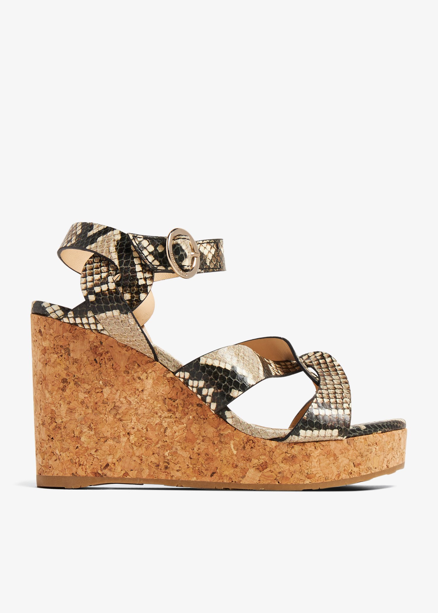 Snake discount print wedges