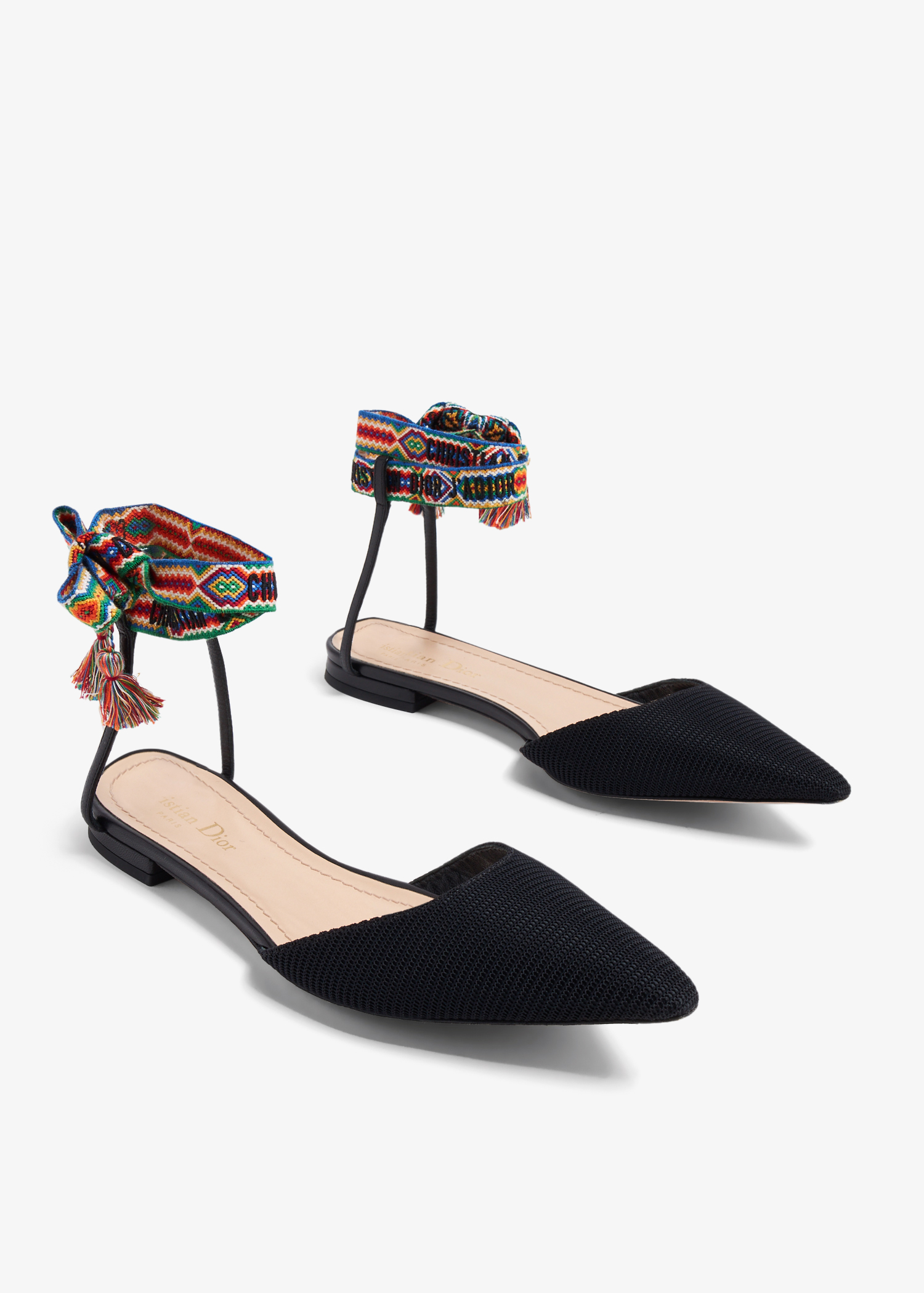 

J'Adior tassel flats, Black