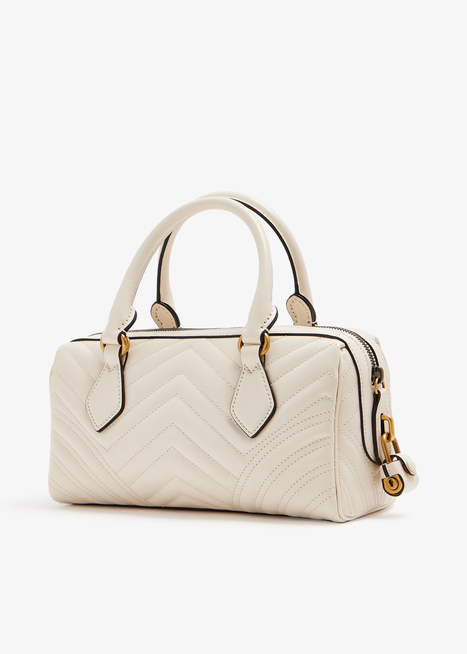 

GG Marmont top handle bag, White