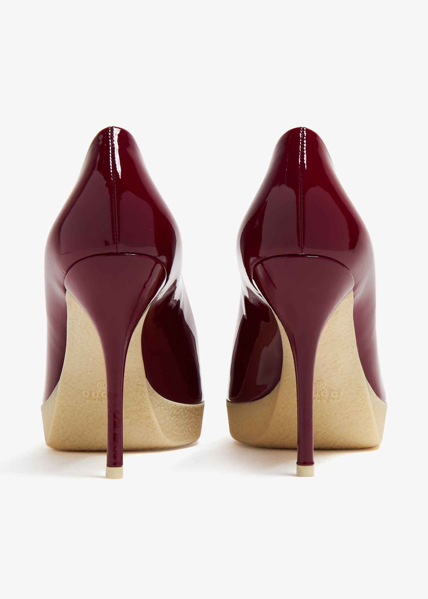 Burgundy patent leather heels best sale