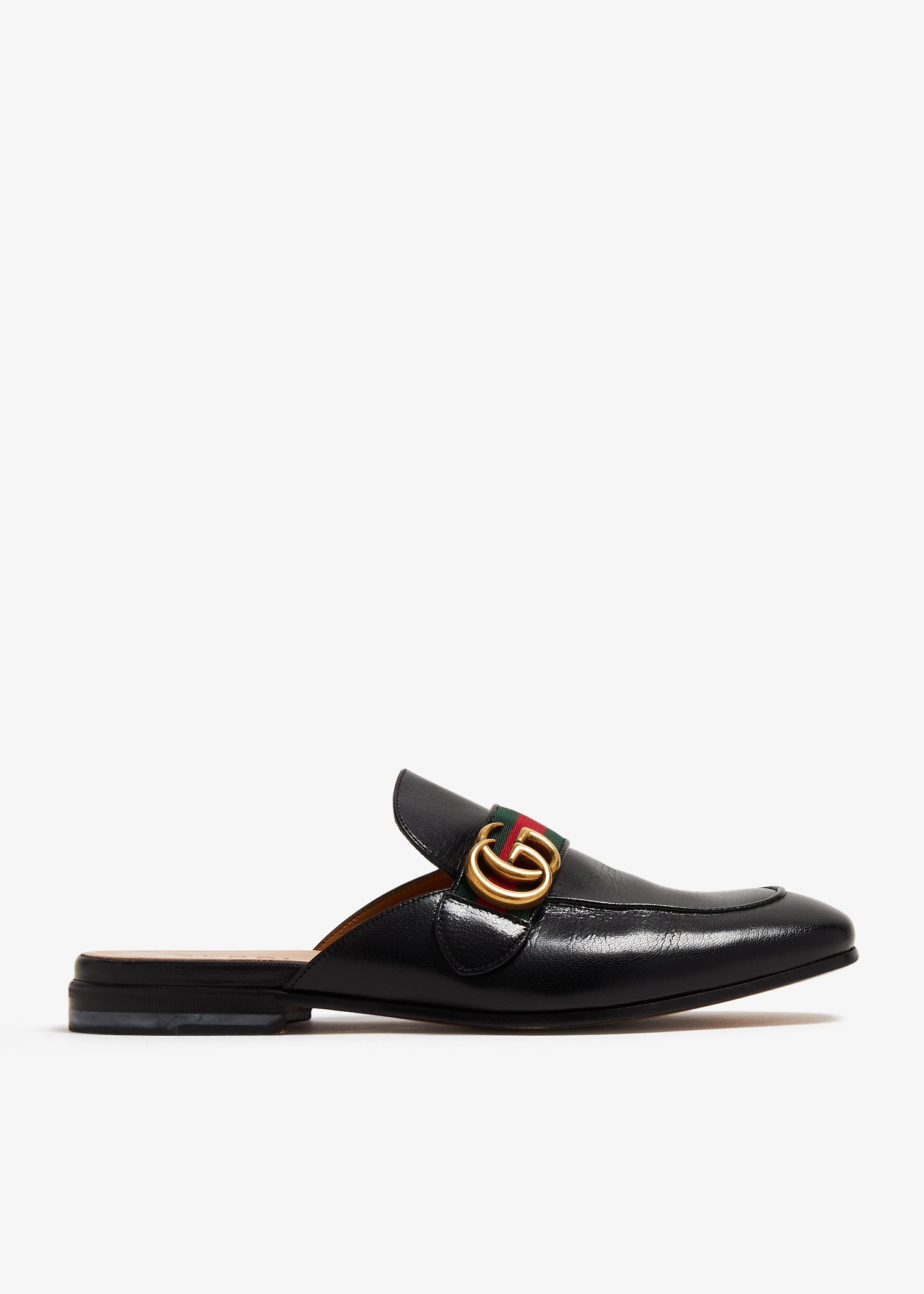 Horsebit gucci stripe slingback 2024 slipper