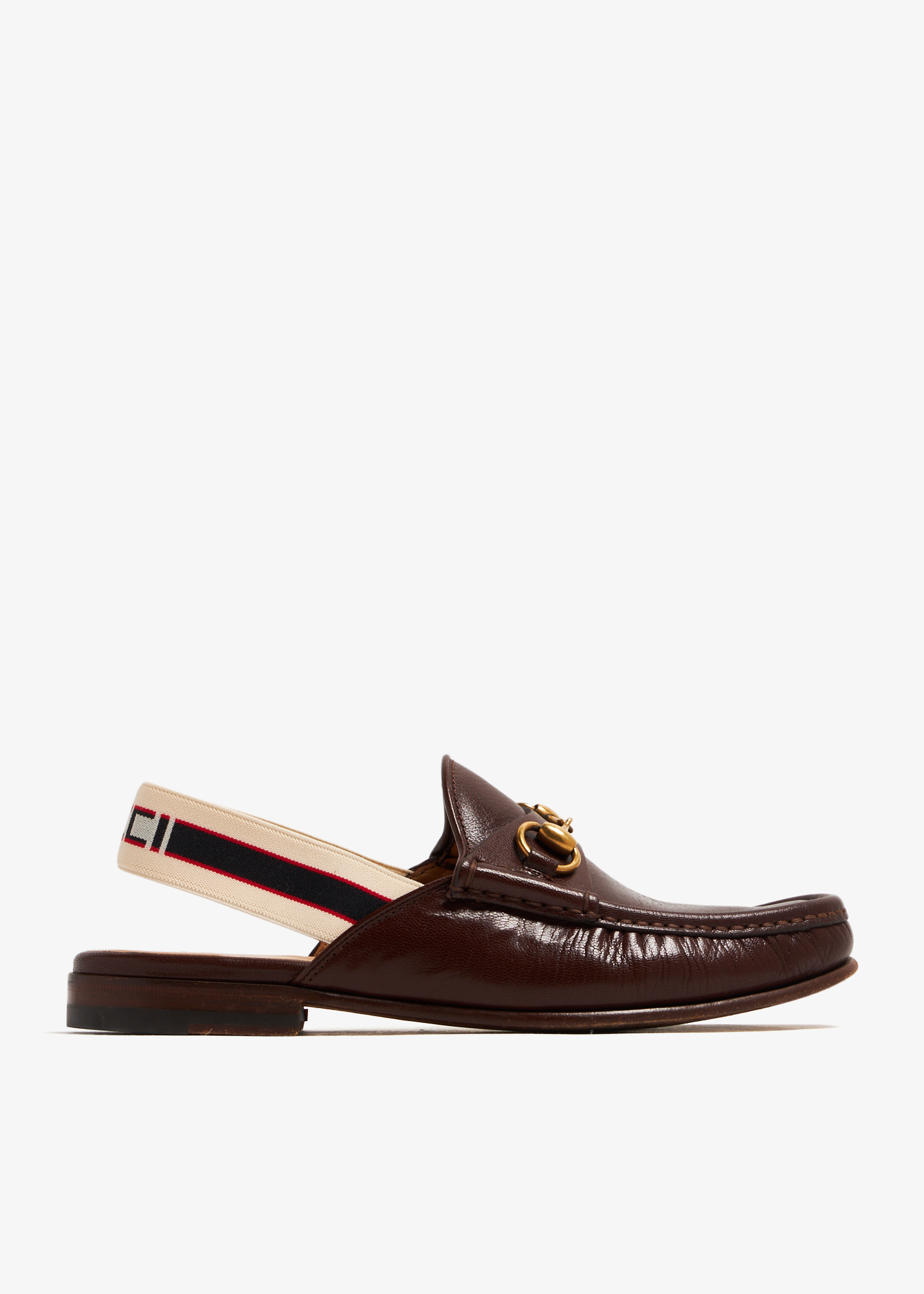 

Roos Horsebit slingback loafers, Brown