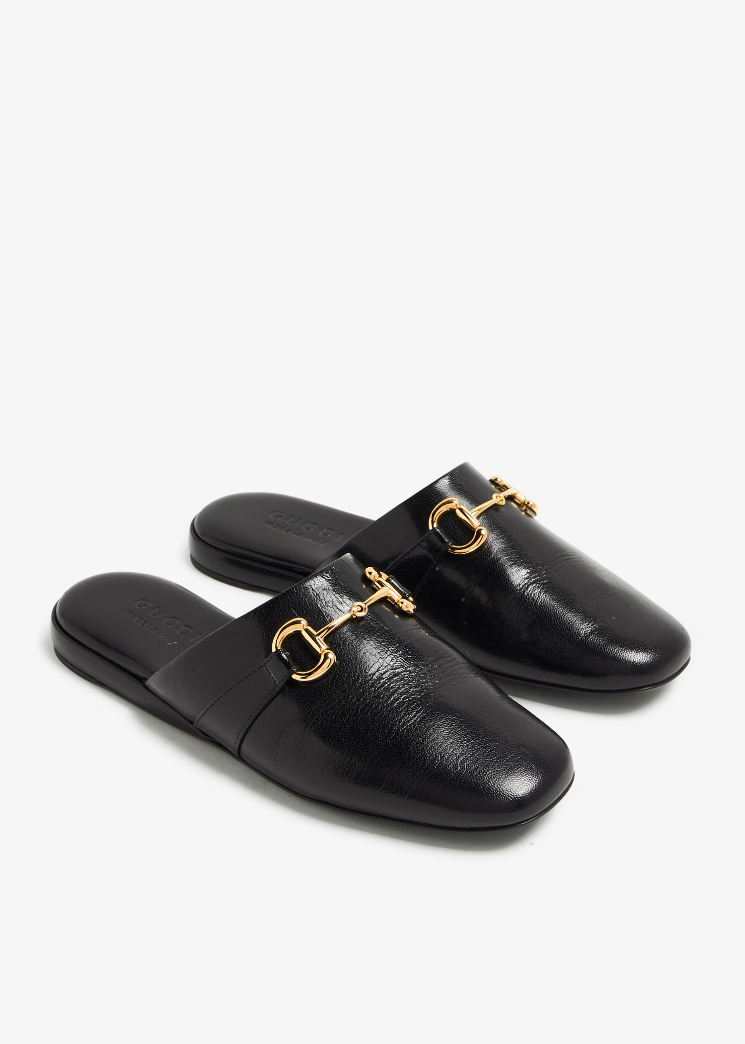 

Pericle Horsebit slippers, Black