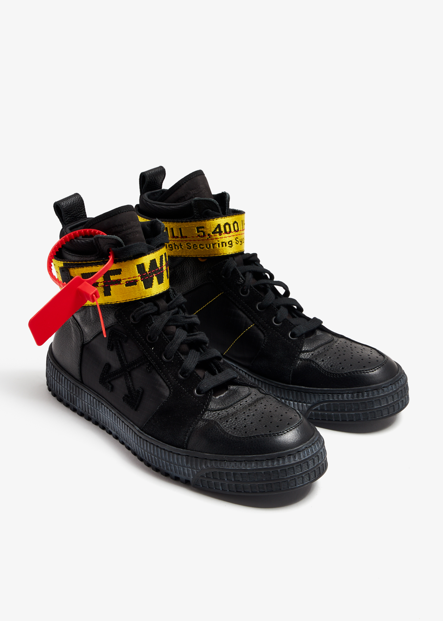 Off white industrial clearance high top trainers