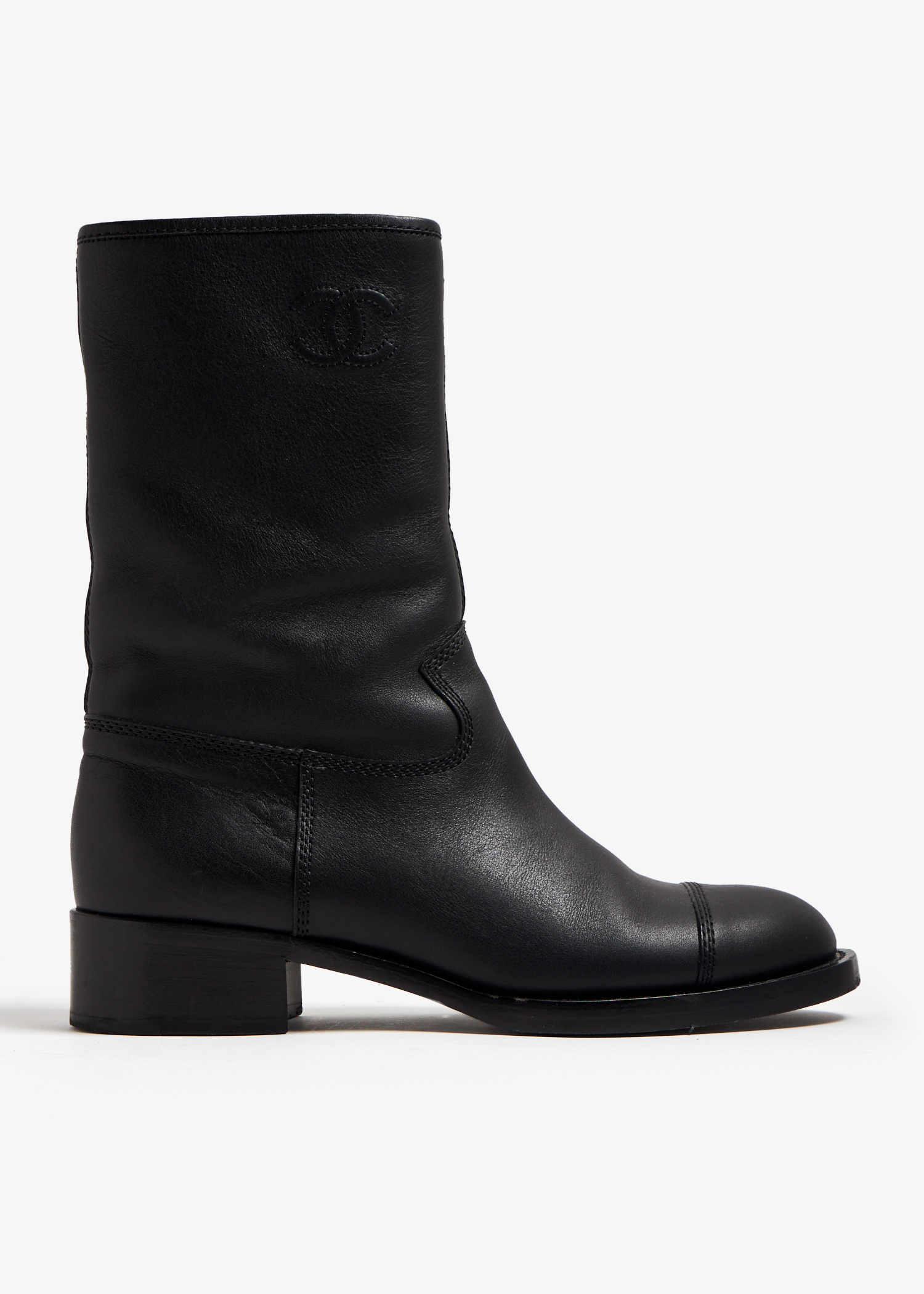 

CC quilted boots, Black