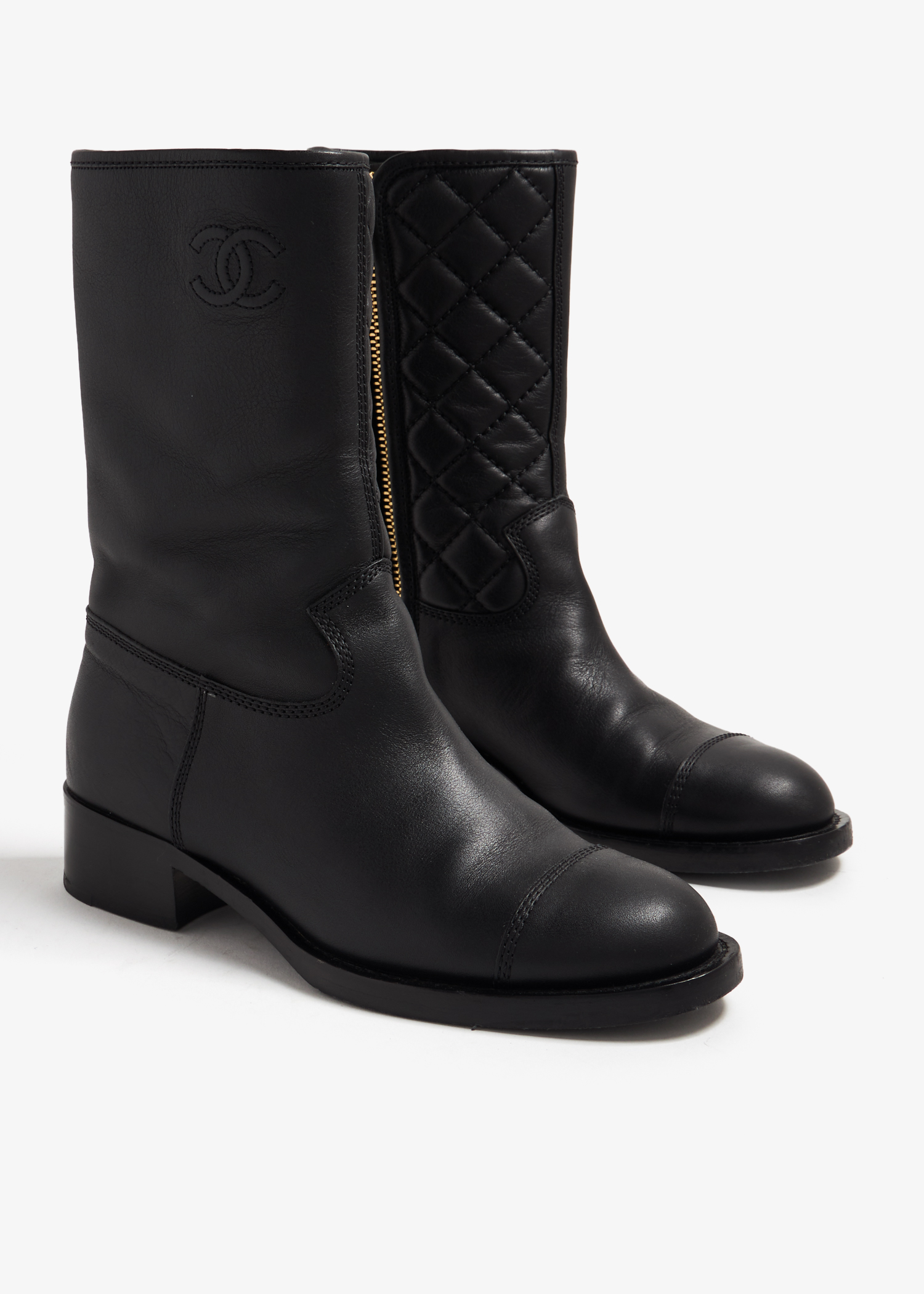 Chanel sales cc boots