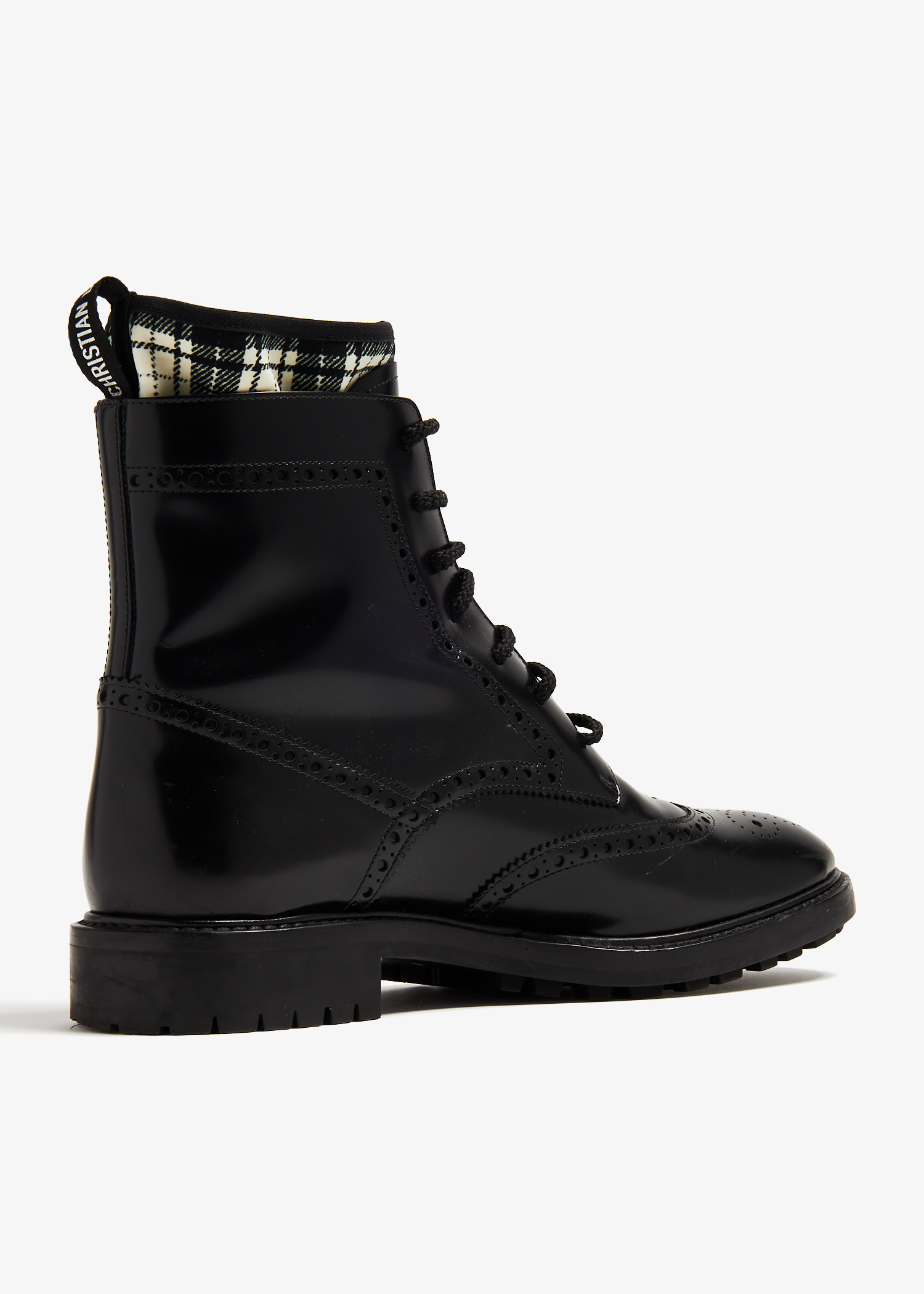 Dior Pre Loved D Order combat boots for Women Black in UAE Level Shoes