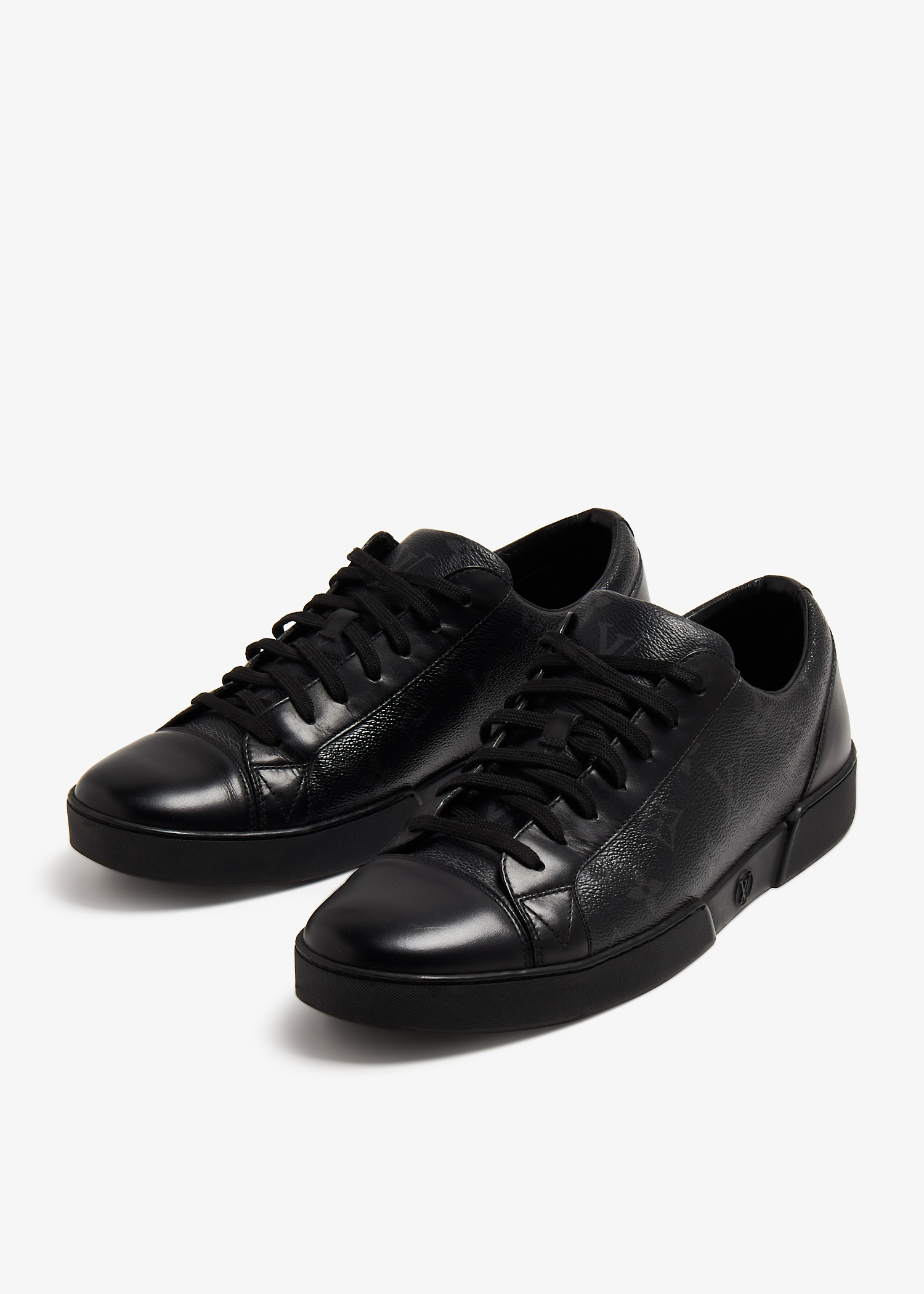 

Monogram low-top sneakers, Black