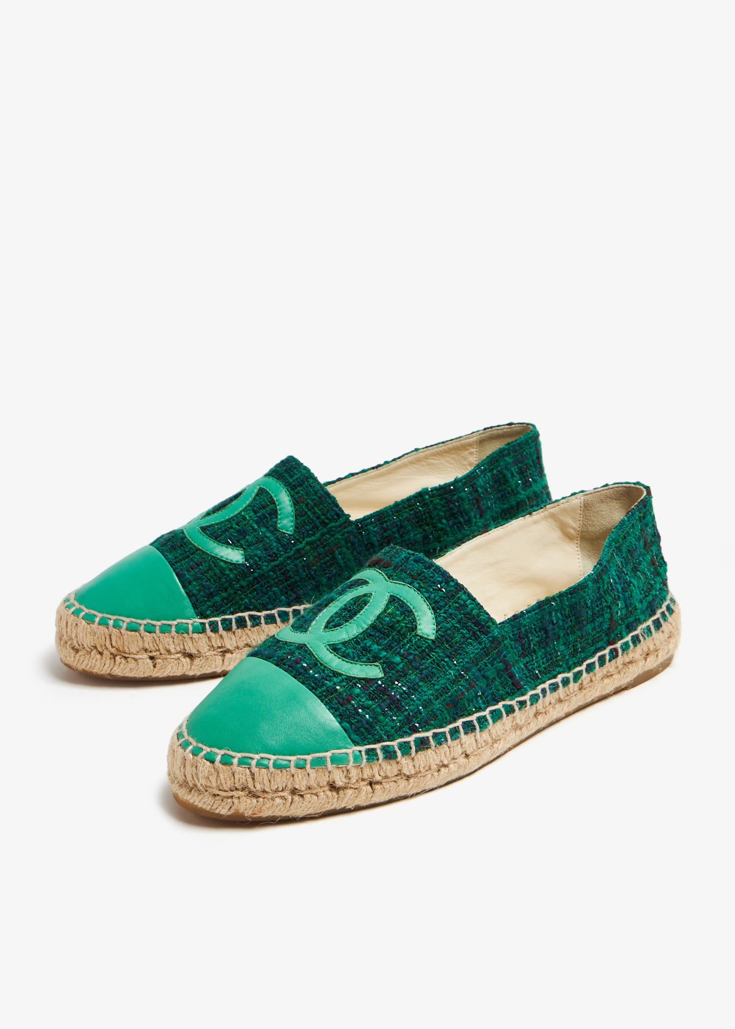 

CC Cap Toe espadrilles, Green