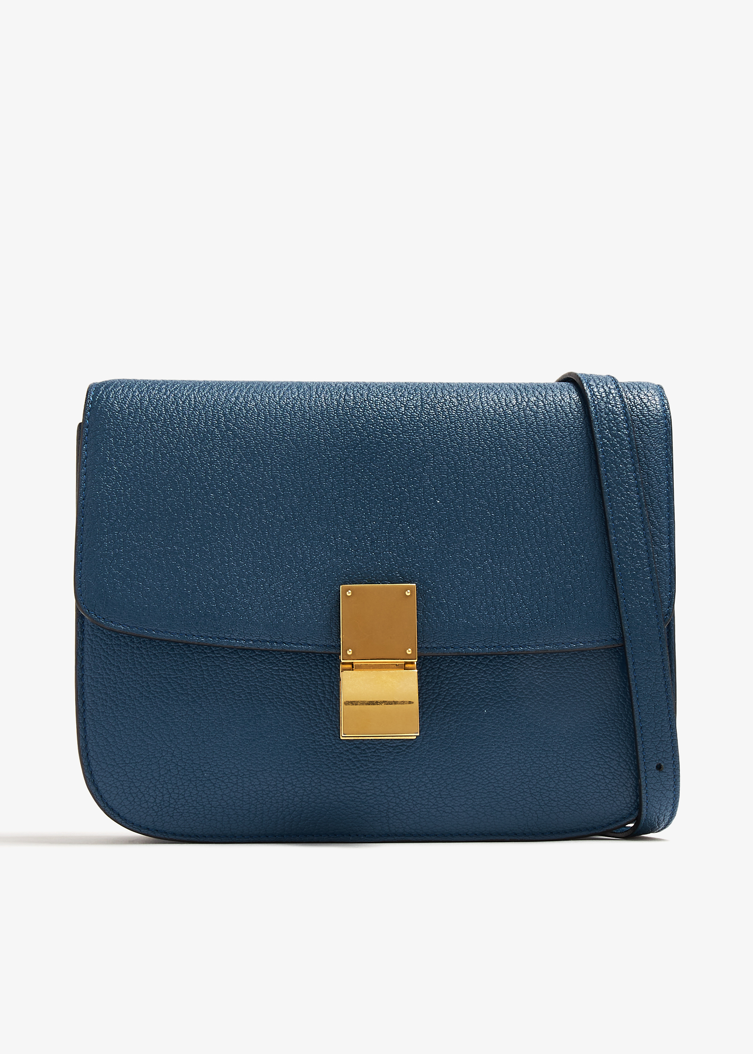 Celine Pre-Loved Medium Classic bag for Women - Blue in KSA | Level Shoes