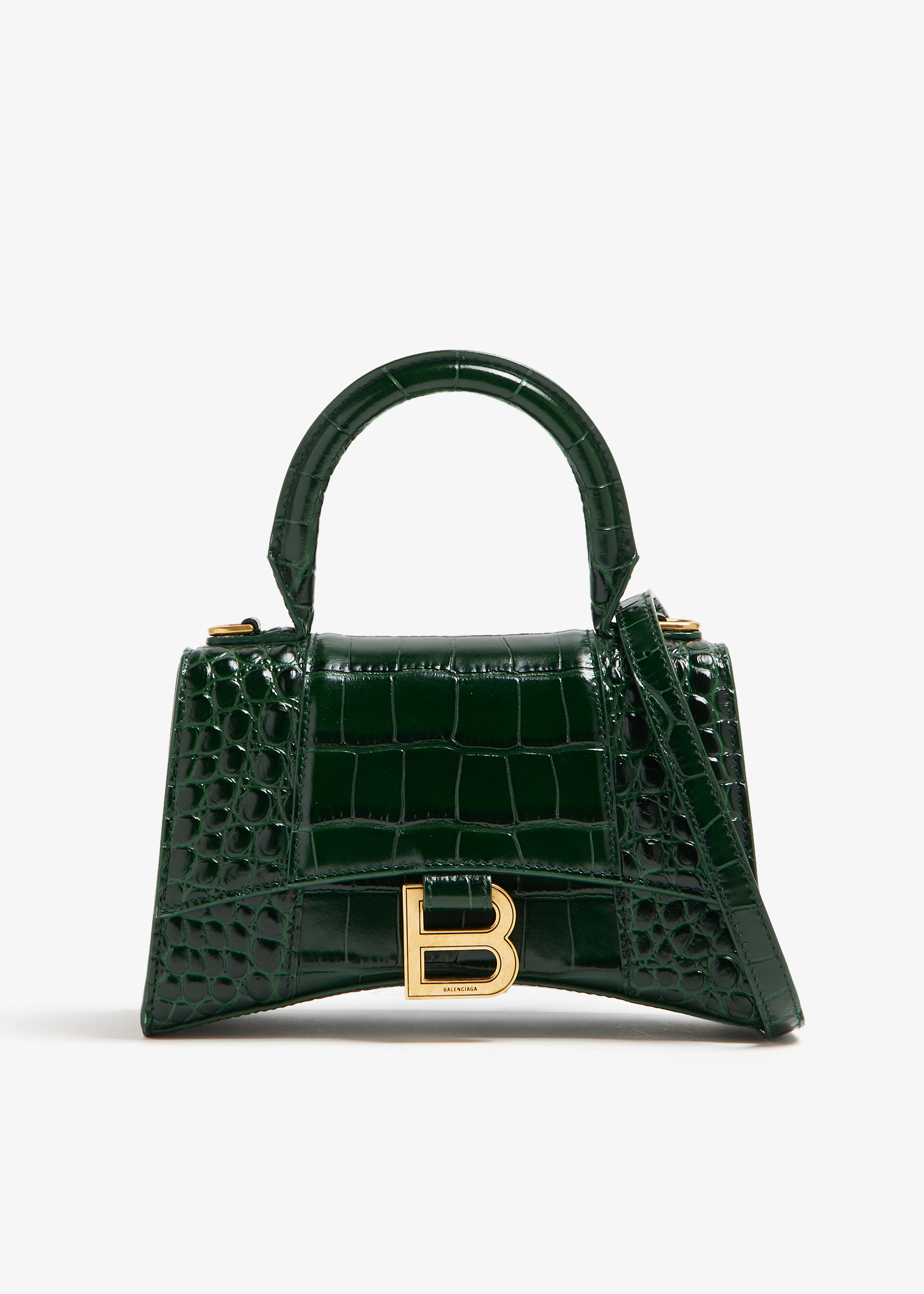 Balenciaga green best sale hourglass bag