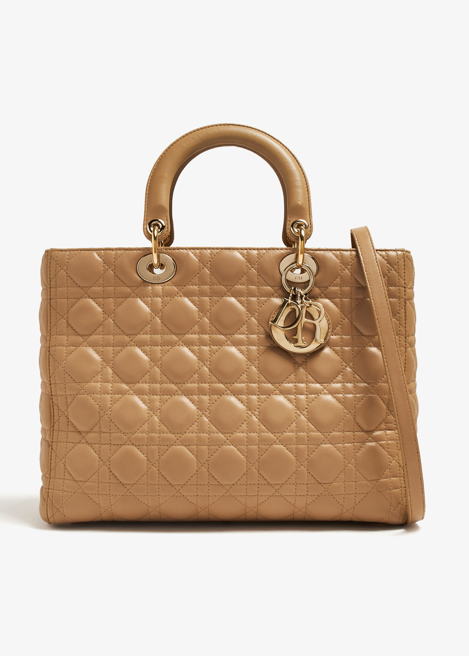 

Large Lady Dior bag, Beige