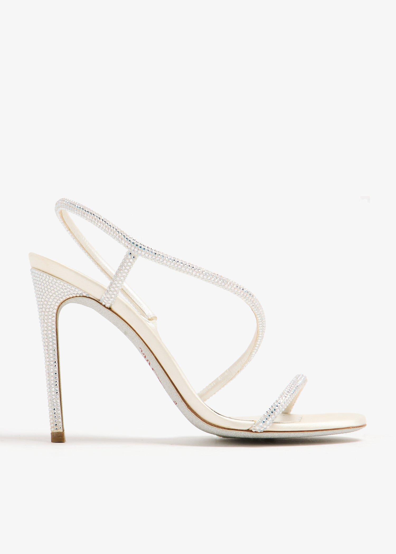 

Irina crystal sandals, White