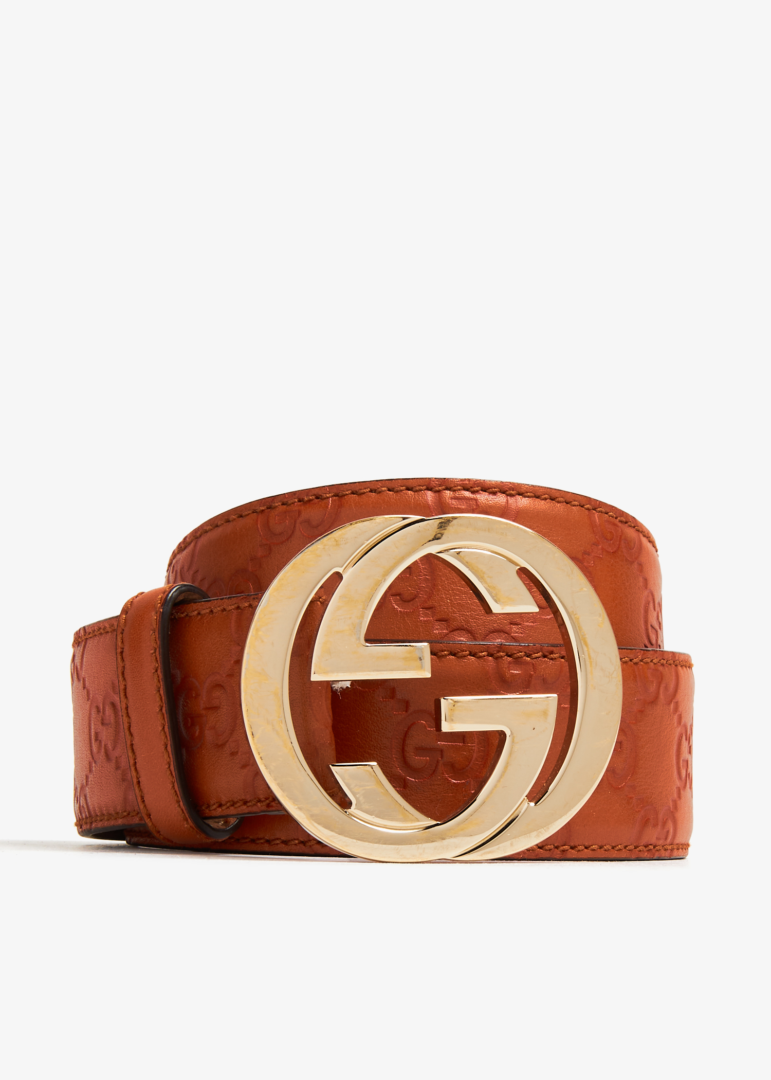 

Round Interlocking G belt, Orange