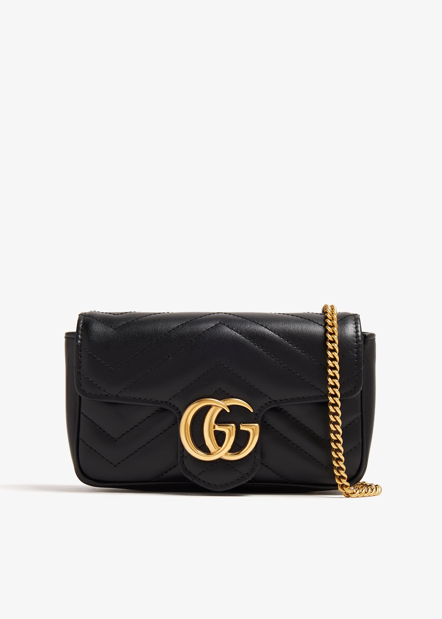 

GG Marmont super mini bag, Black