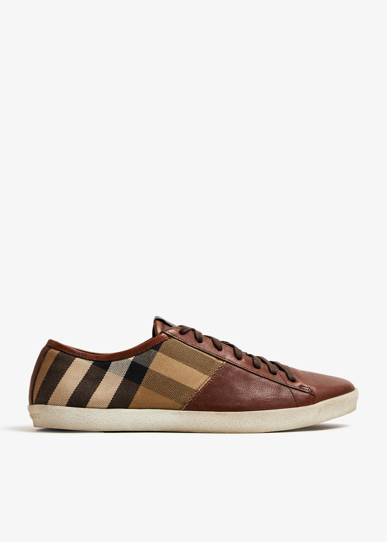 

Nova check low-top sneakers, Brown