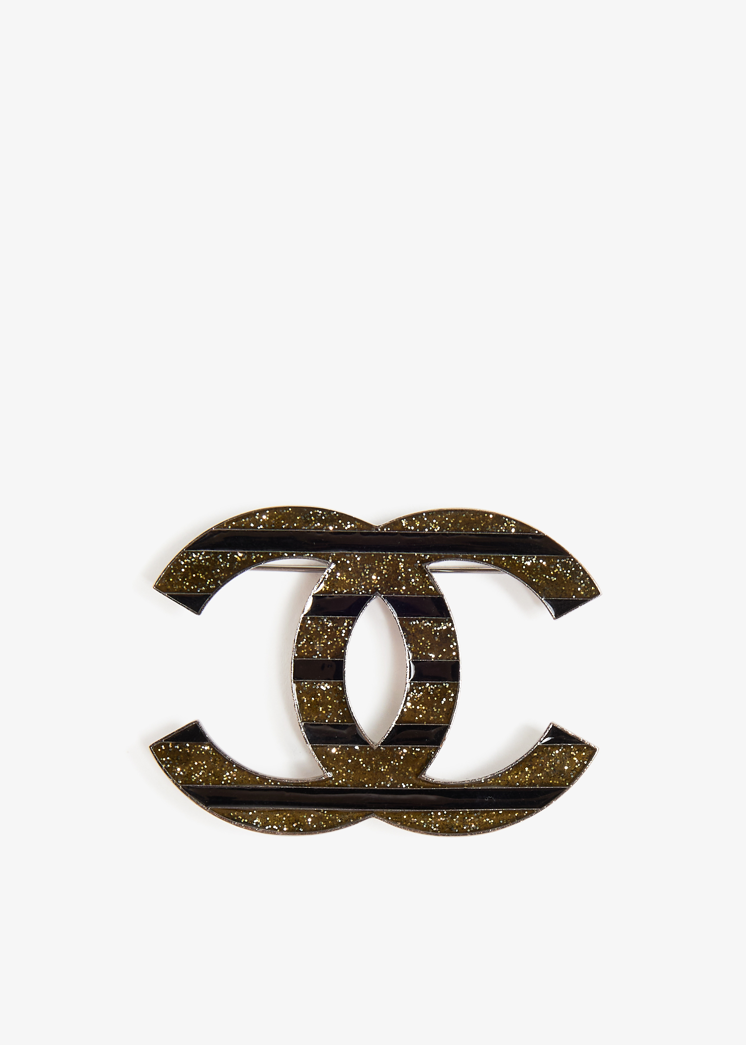 

CC brooch, Gold