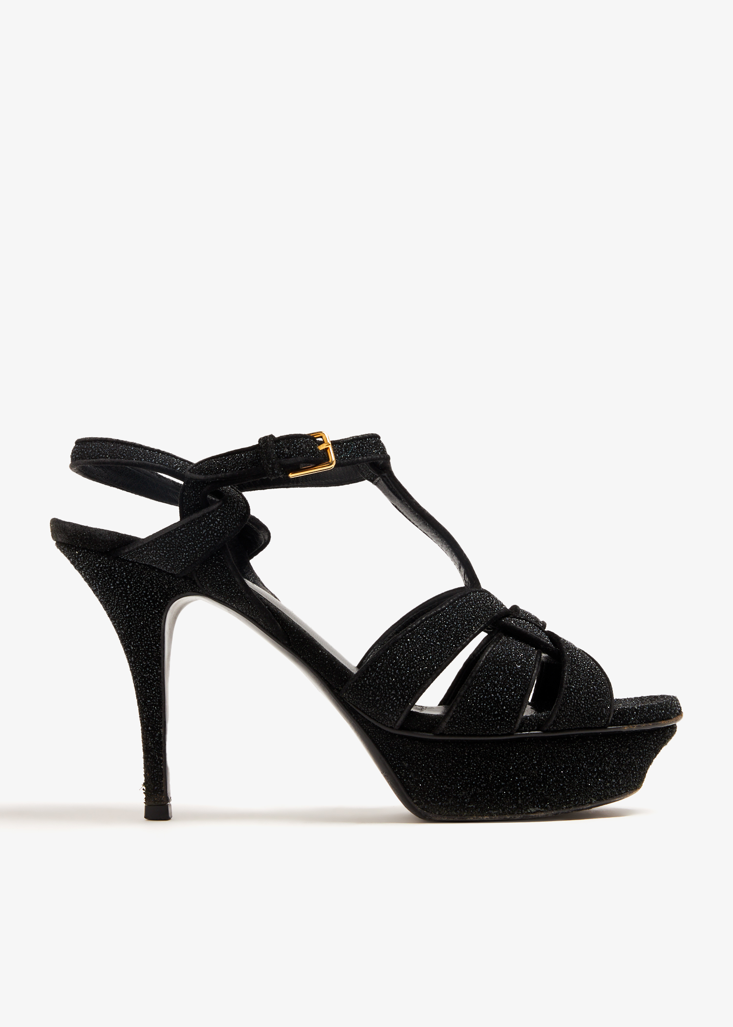 

Tribute platform sandals, Black