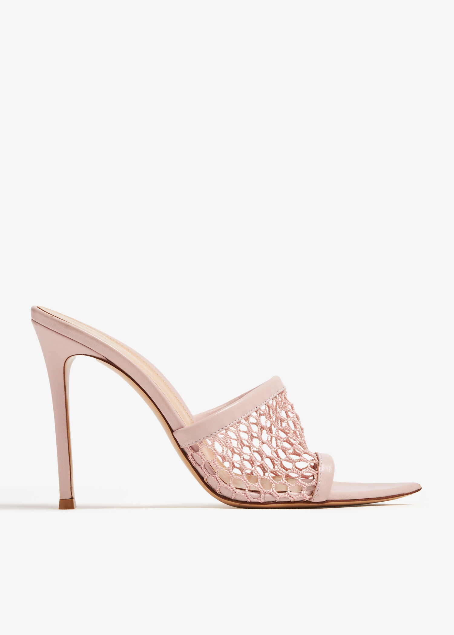 

Alisia mesh mule heels, Pink