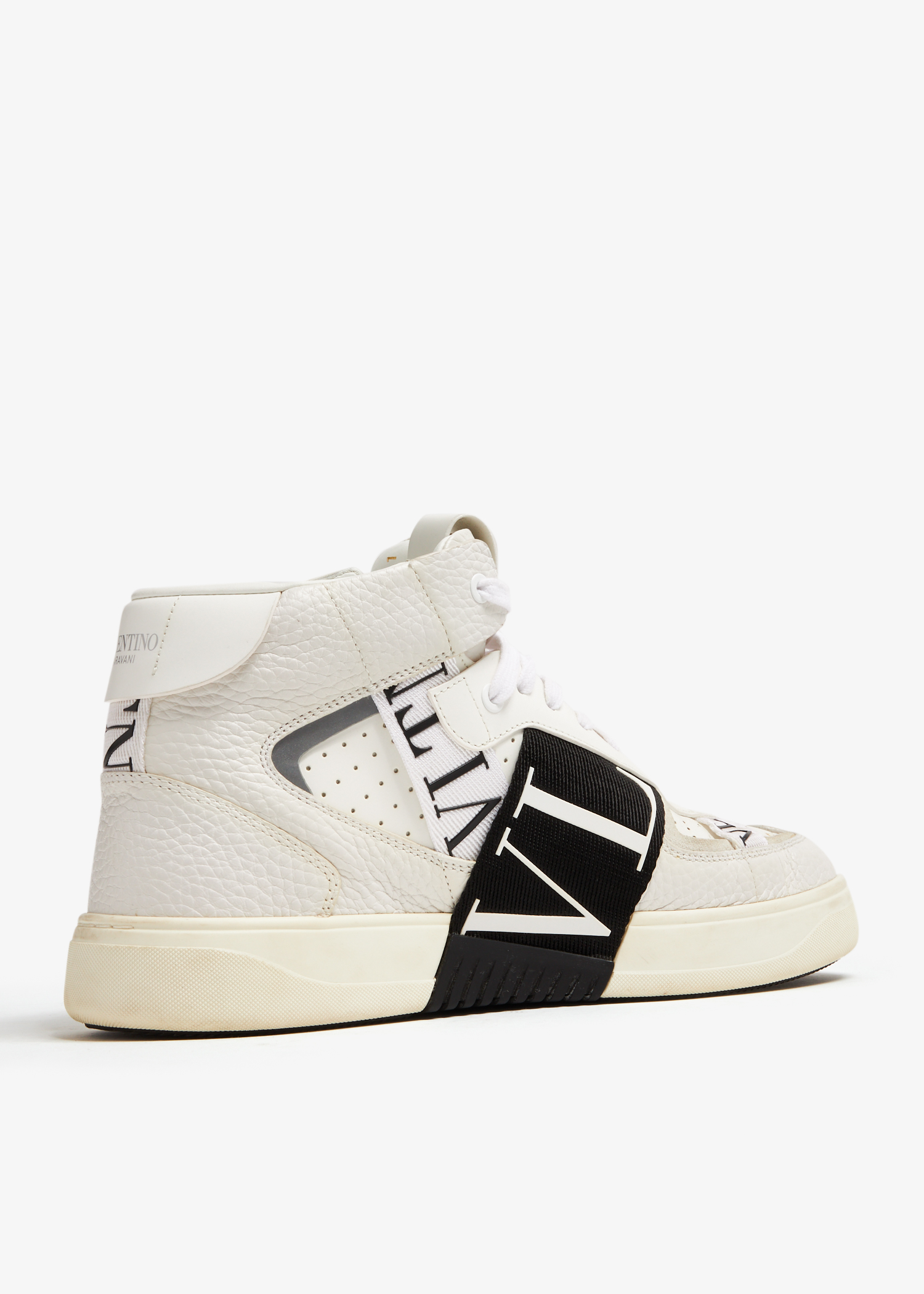 Valentino Garavani Pre Loved VLTN high top sneakers for Men White in KSA Level Shoes