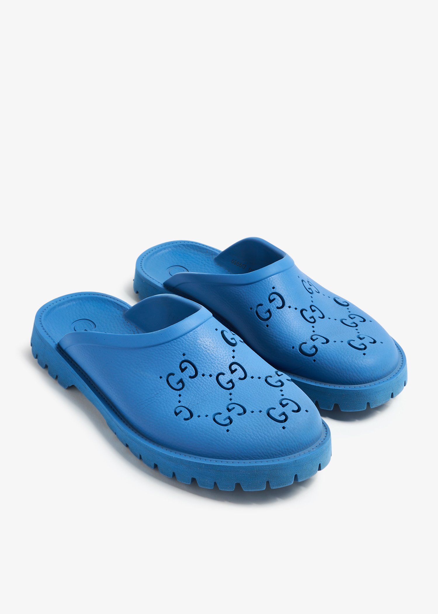 Blue fashion gucci mules