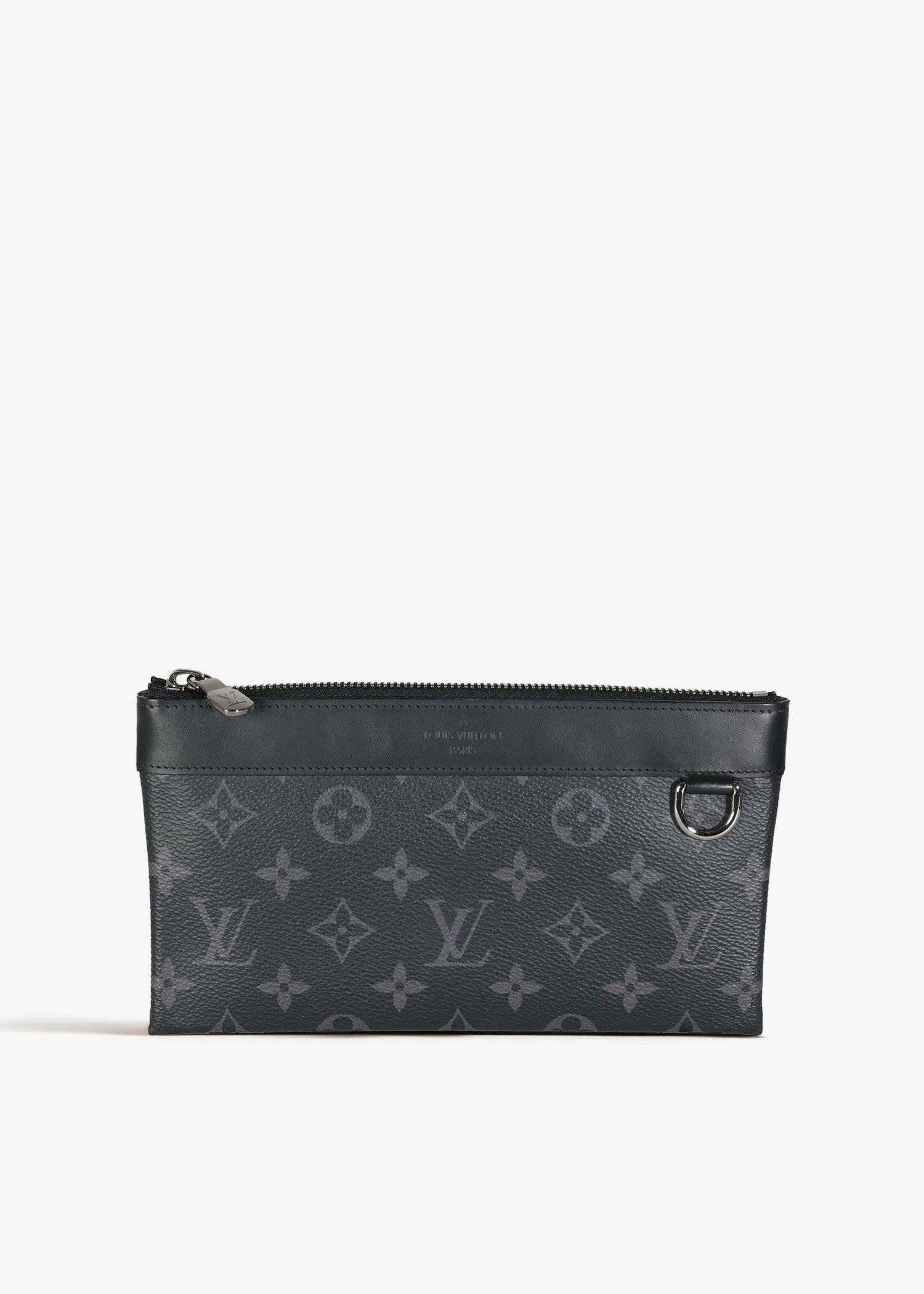 

Monogram Eclipse Canvas Discovery PM Pochette, Black