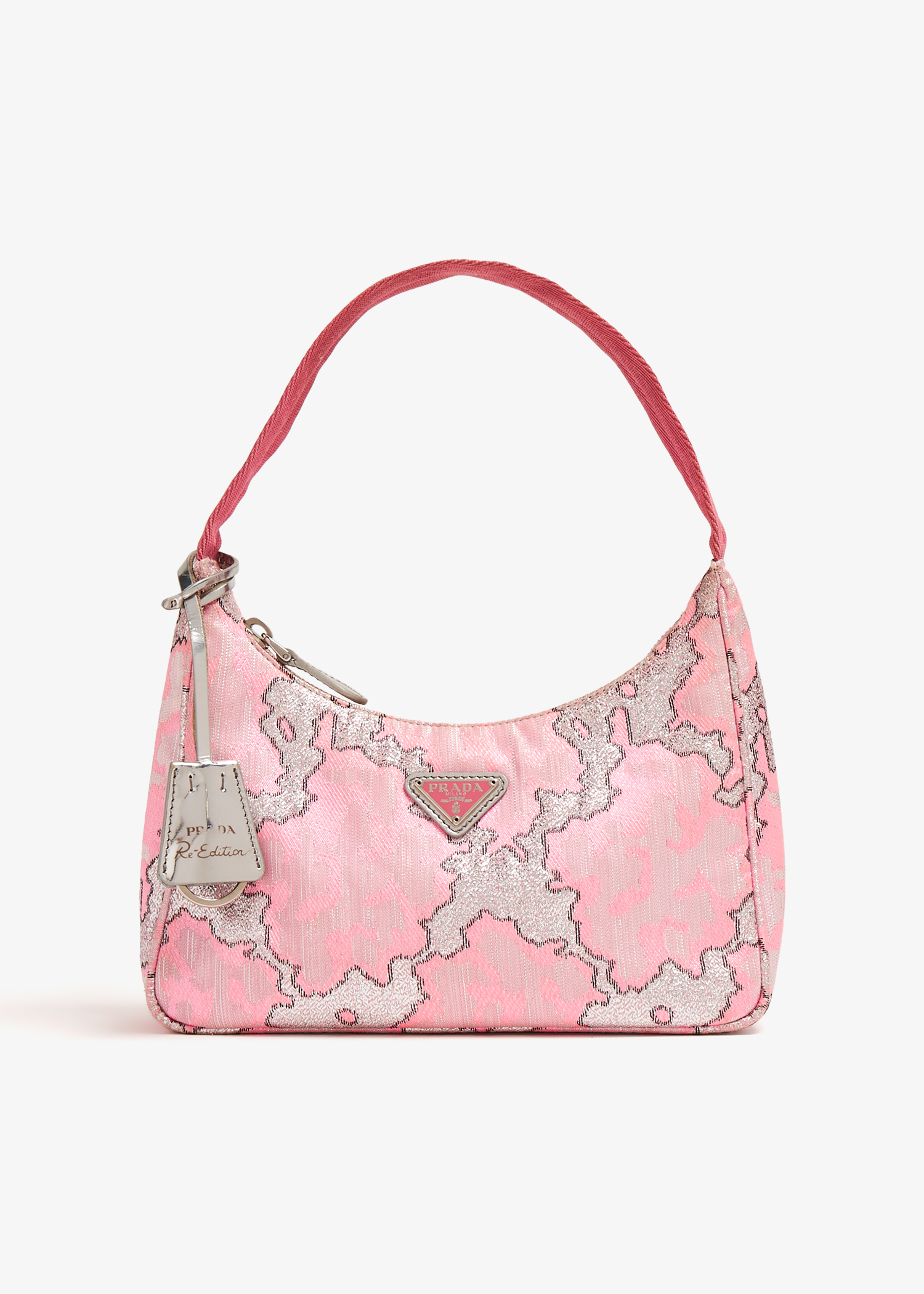 

Broccato Lurex Re-Edition 2000 mini bag, Pink