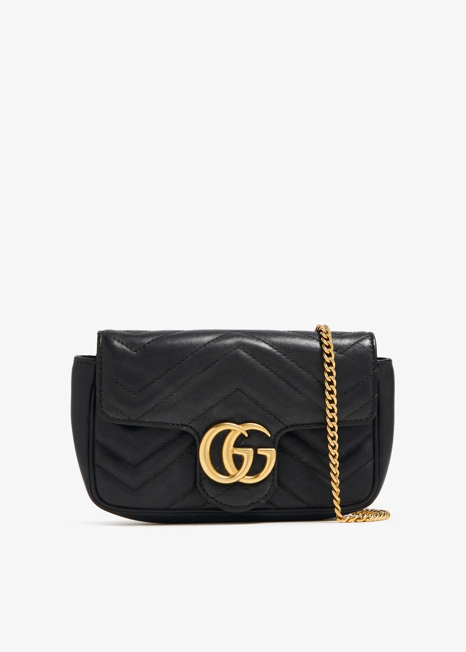 

GG Marmont super mini bag, Black