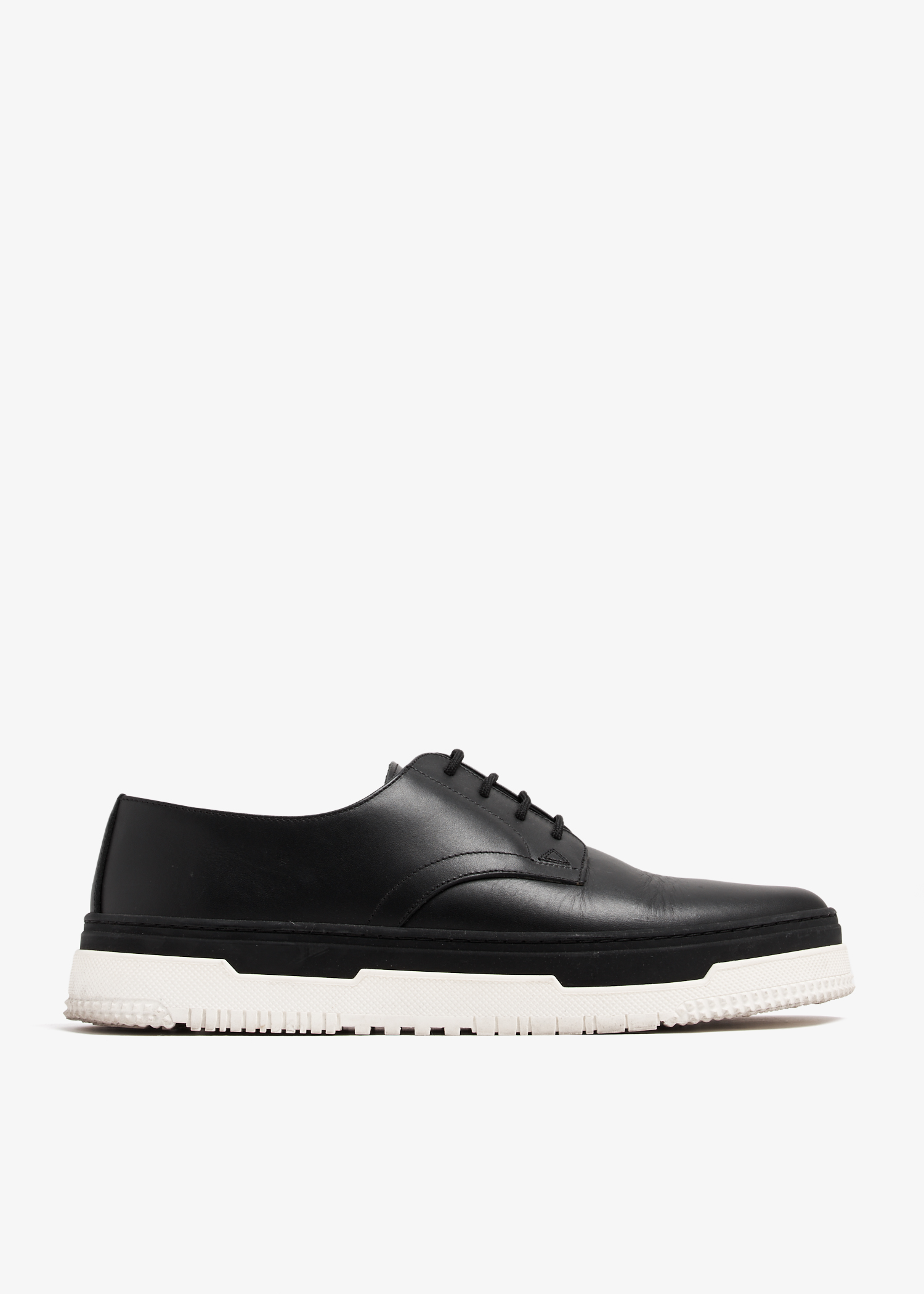 

Leather Derby shoes, Black