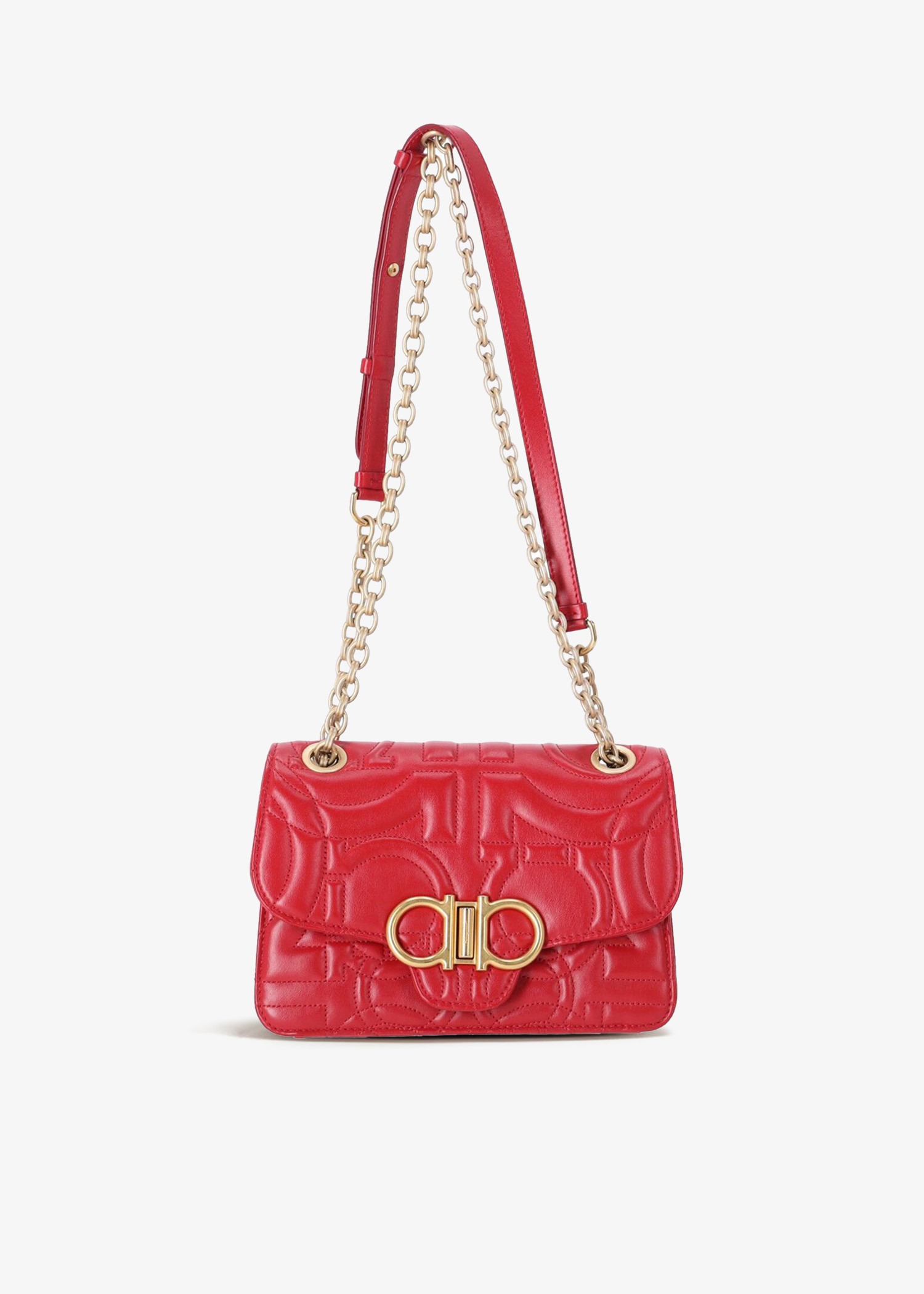 

Gancini small shoulder bag, Red