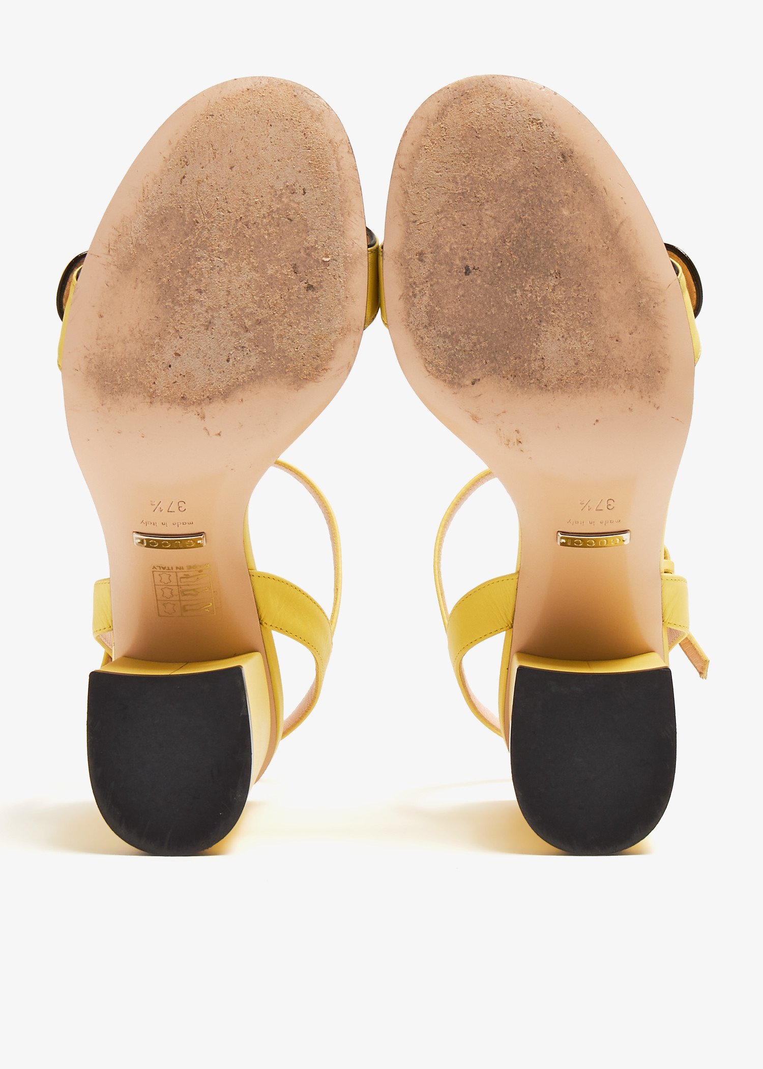 Gucci Pre Loved Marmont sandals for Women Yellow in UAE Level Shoes