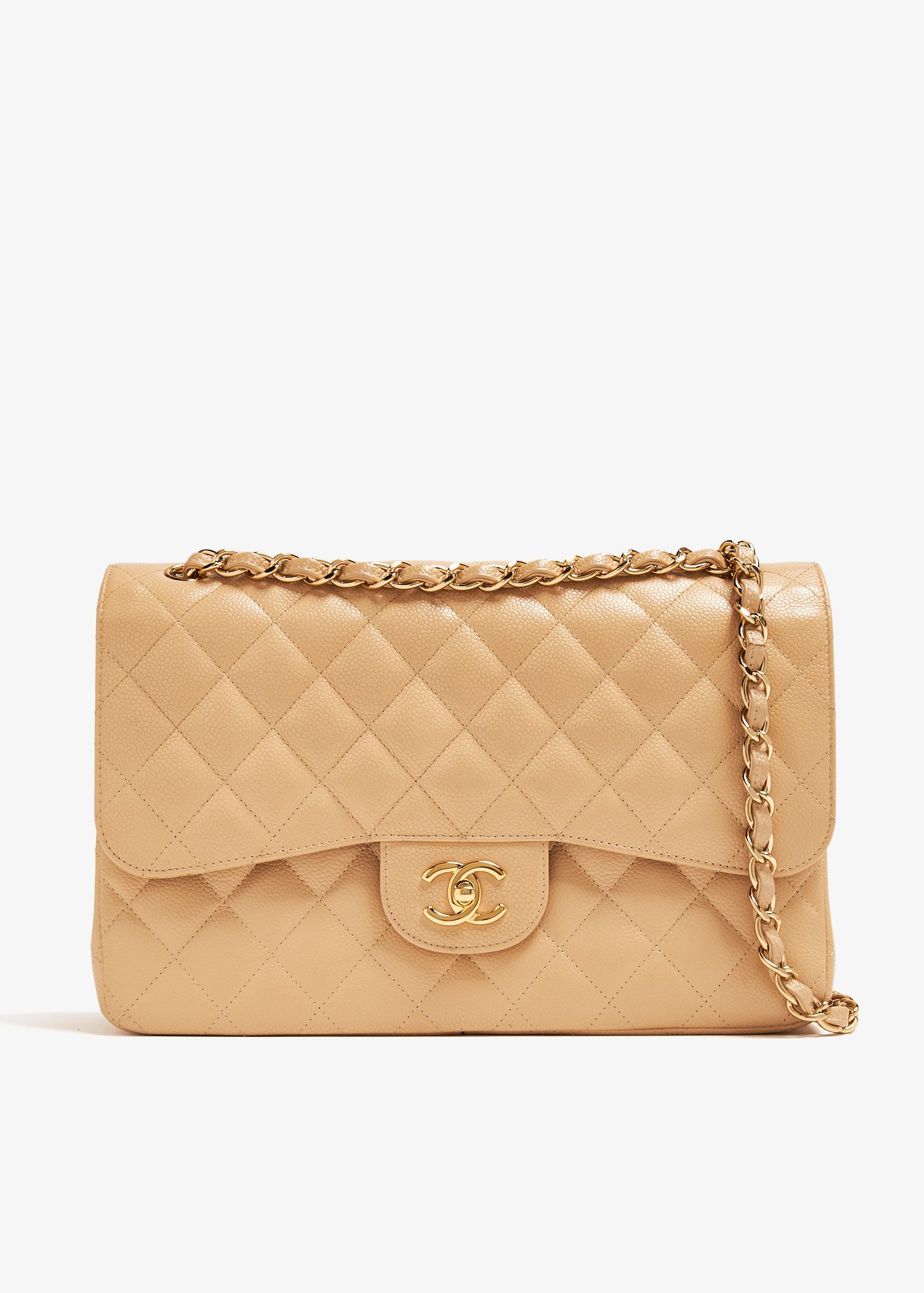 

Maxi Classic Flap bag, Beige