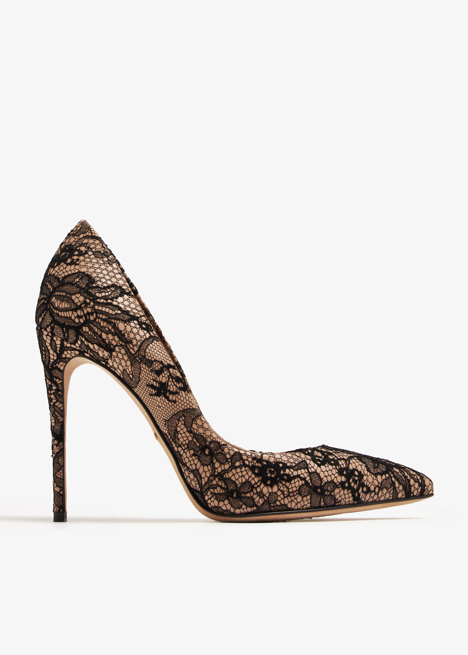 

Floral lace pumps, Beige