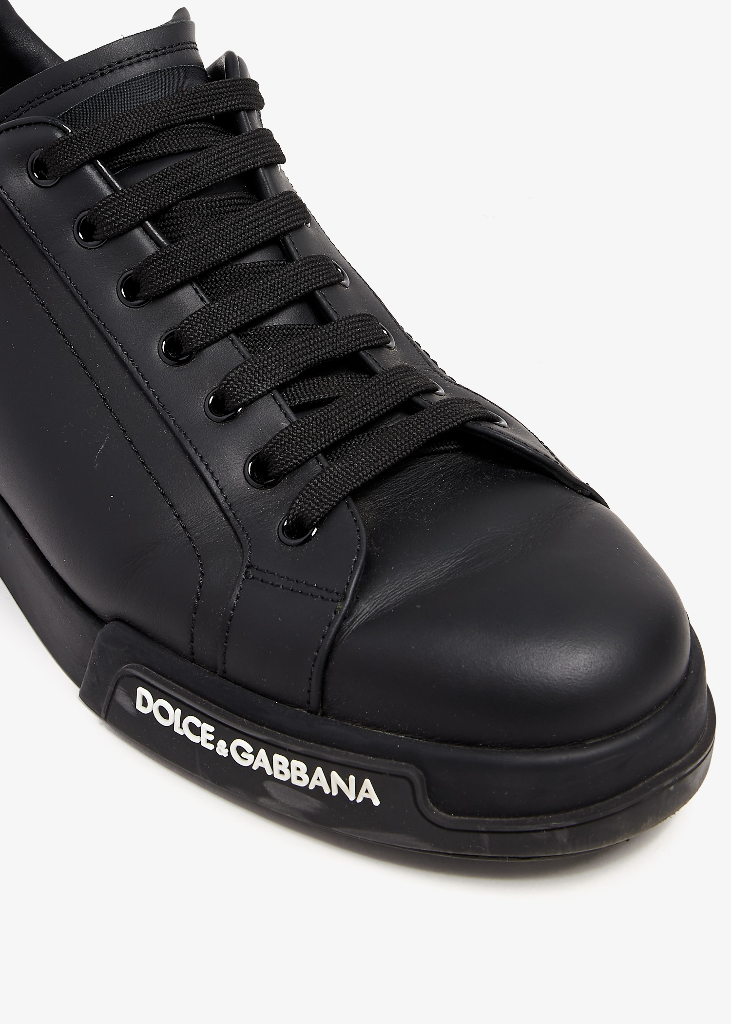 Dolce Gabbana Pre Loved Portofino sneakers for Men Black in KSA Level Shoes