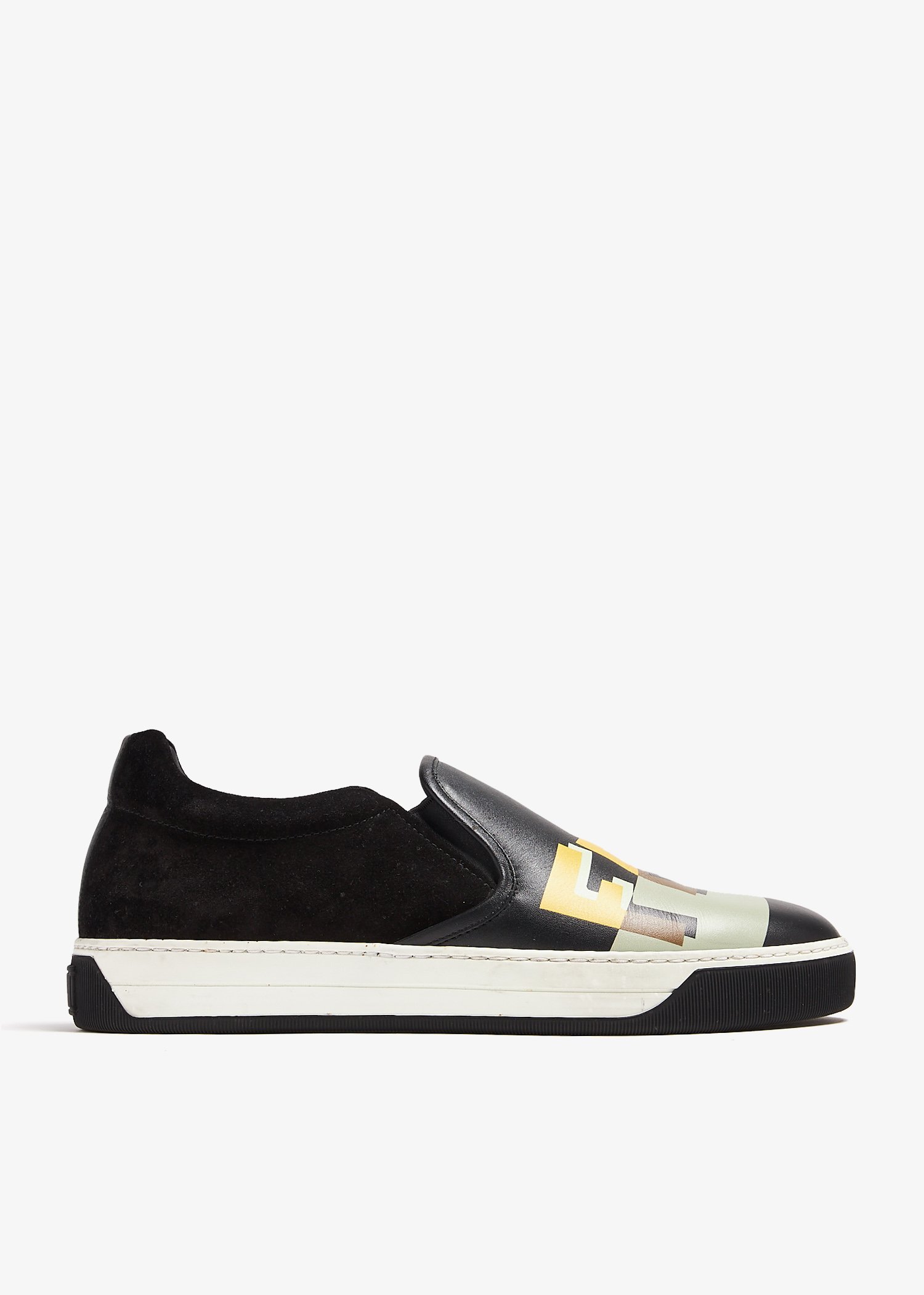 All black fendi slides best sale