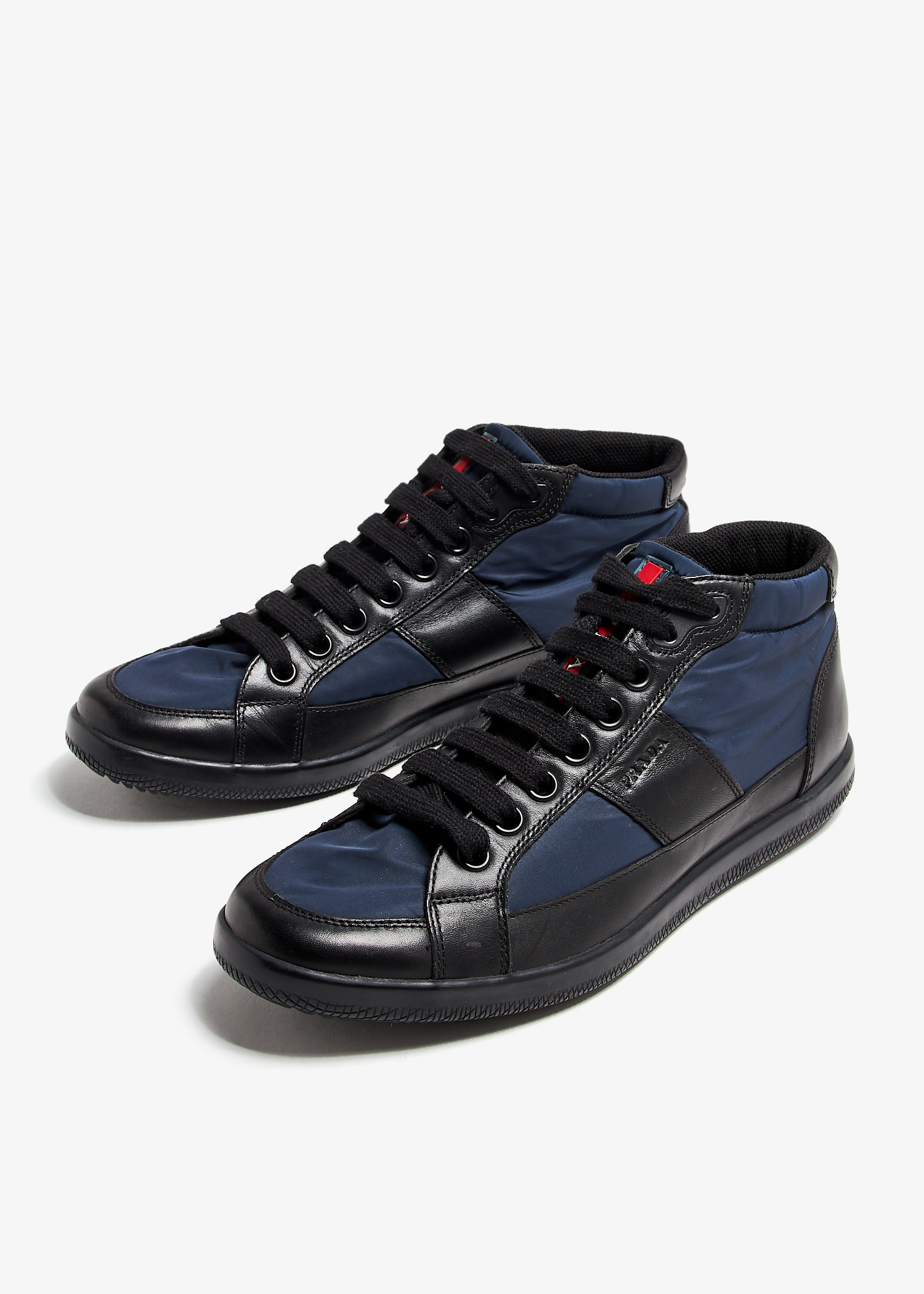 Prada Pre Loved Sport mid top sneakers for Women Navy in KSA Level Shoes