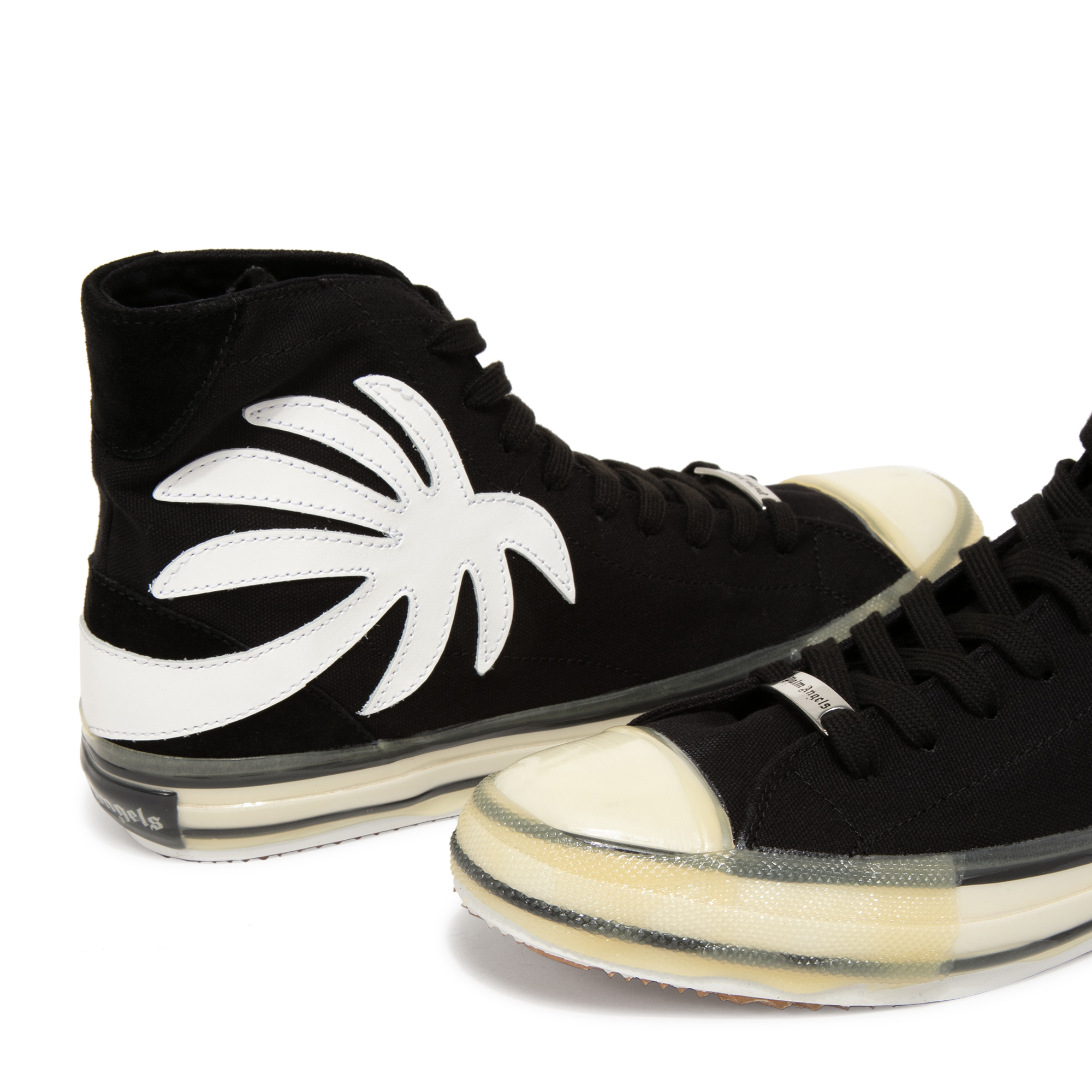 

Palm vulcanised high-top sneakers, Black