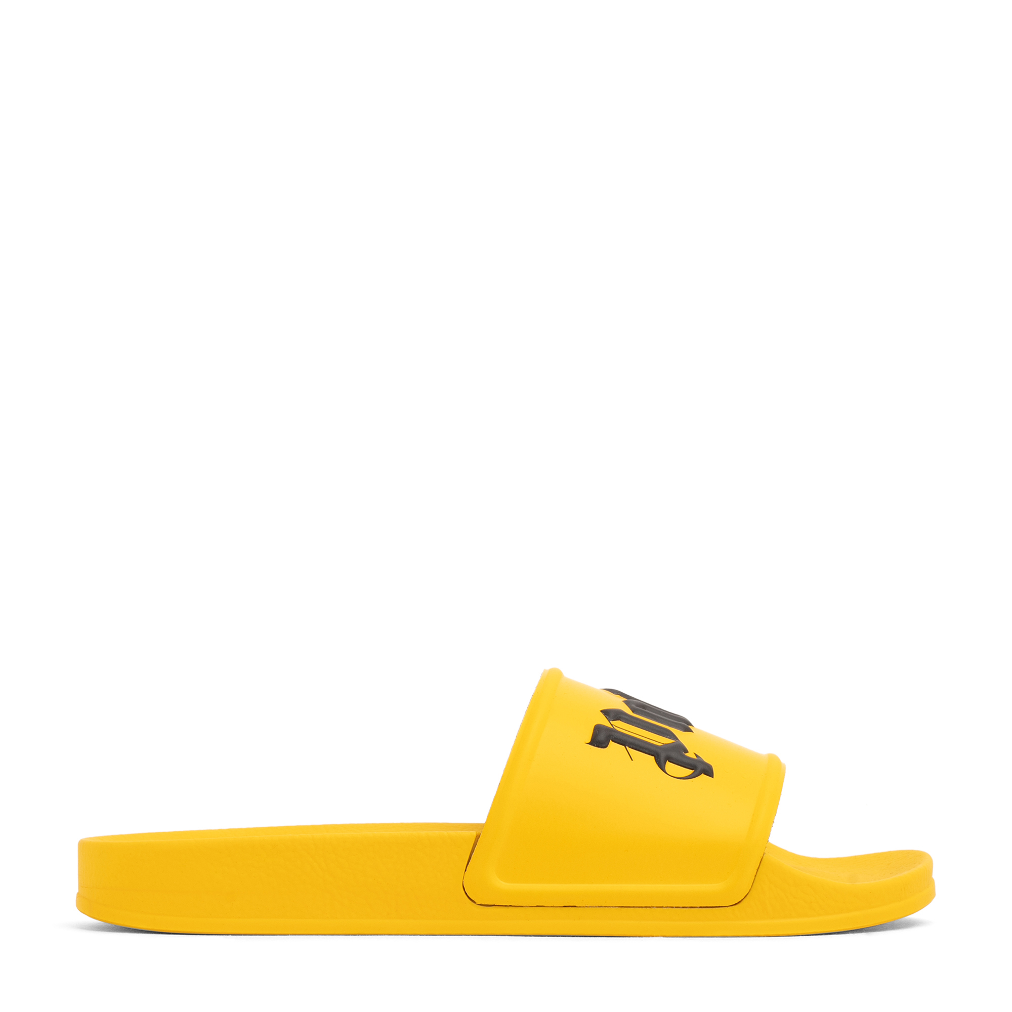 Palm Angels Logo pool slides for Men Yellow in UAE Level Shoes