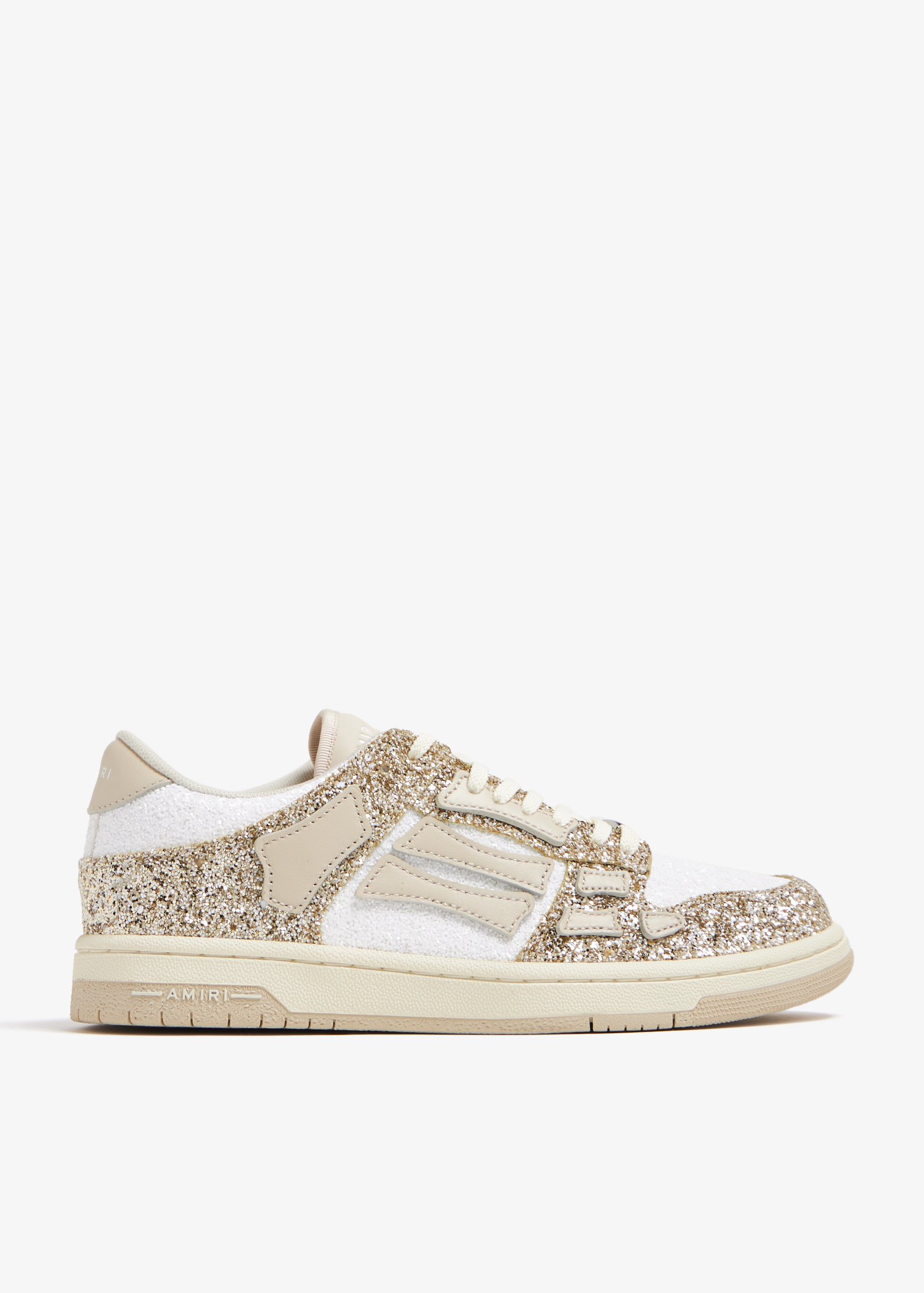 AMIRI Glitter Skel low-top sneakers for Women - Gold in UAE 