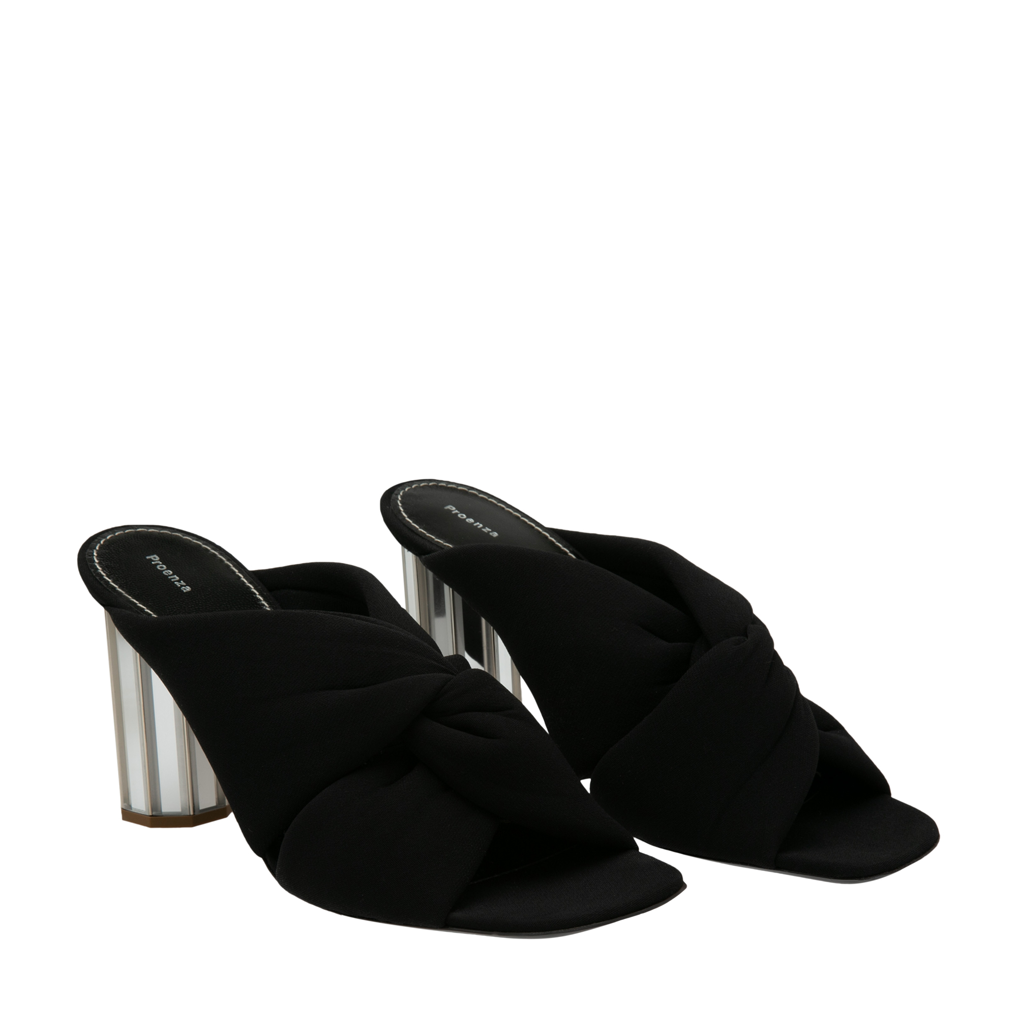 

Knotted mules, Black