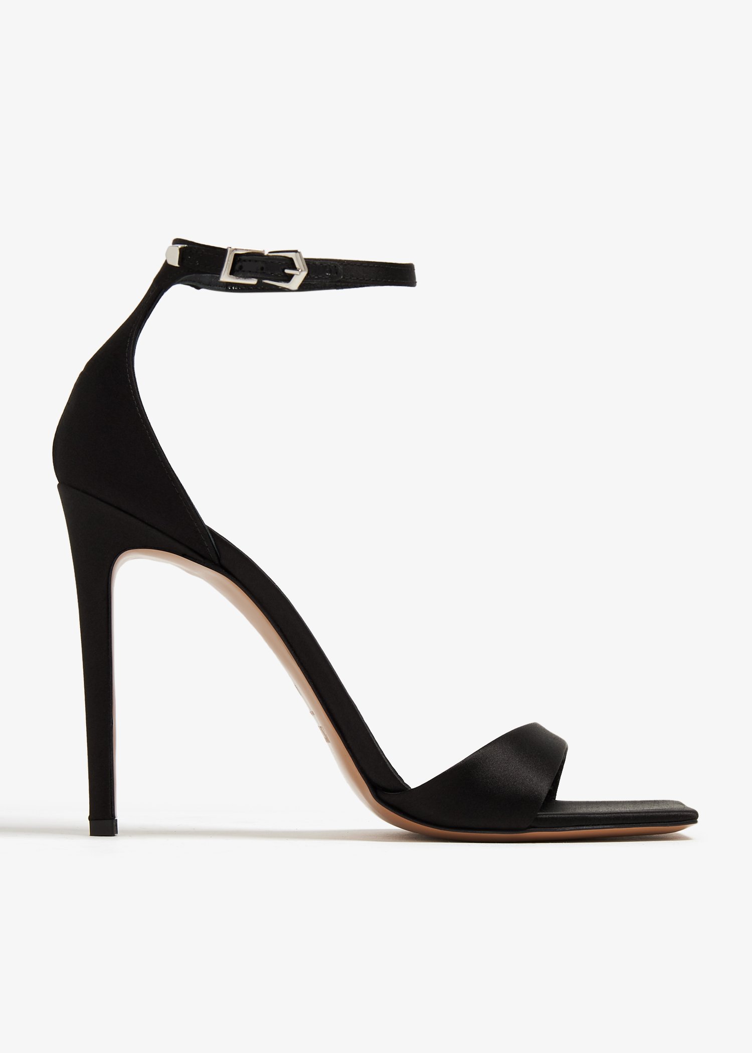 

Satin sandals, Black