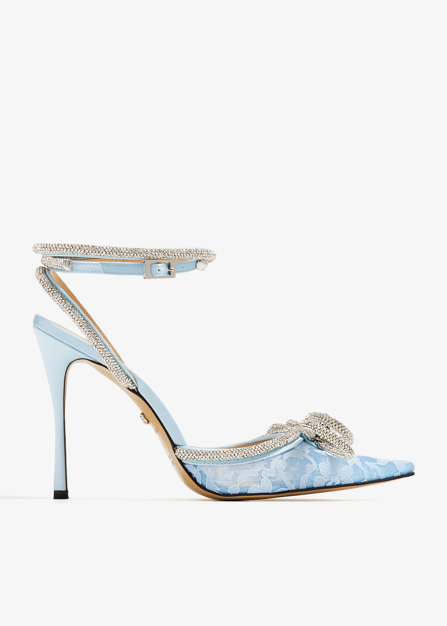 

Double Bow lace pumps, Blue